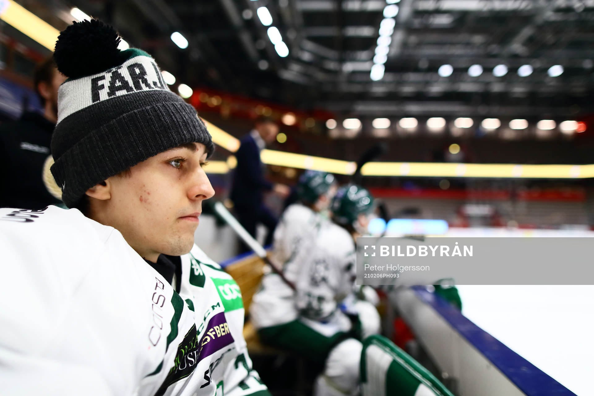 Färjestads målvakt Arvid Holm