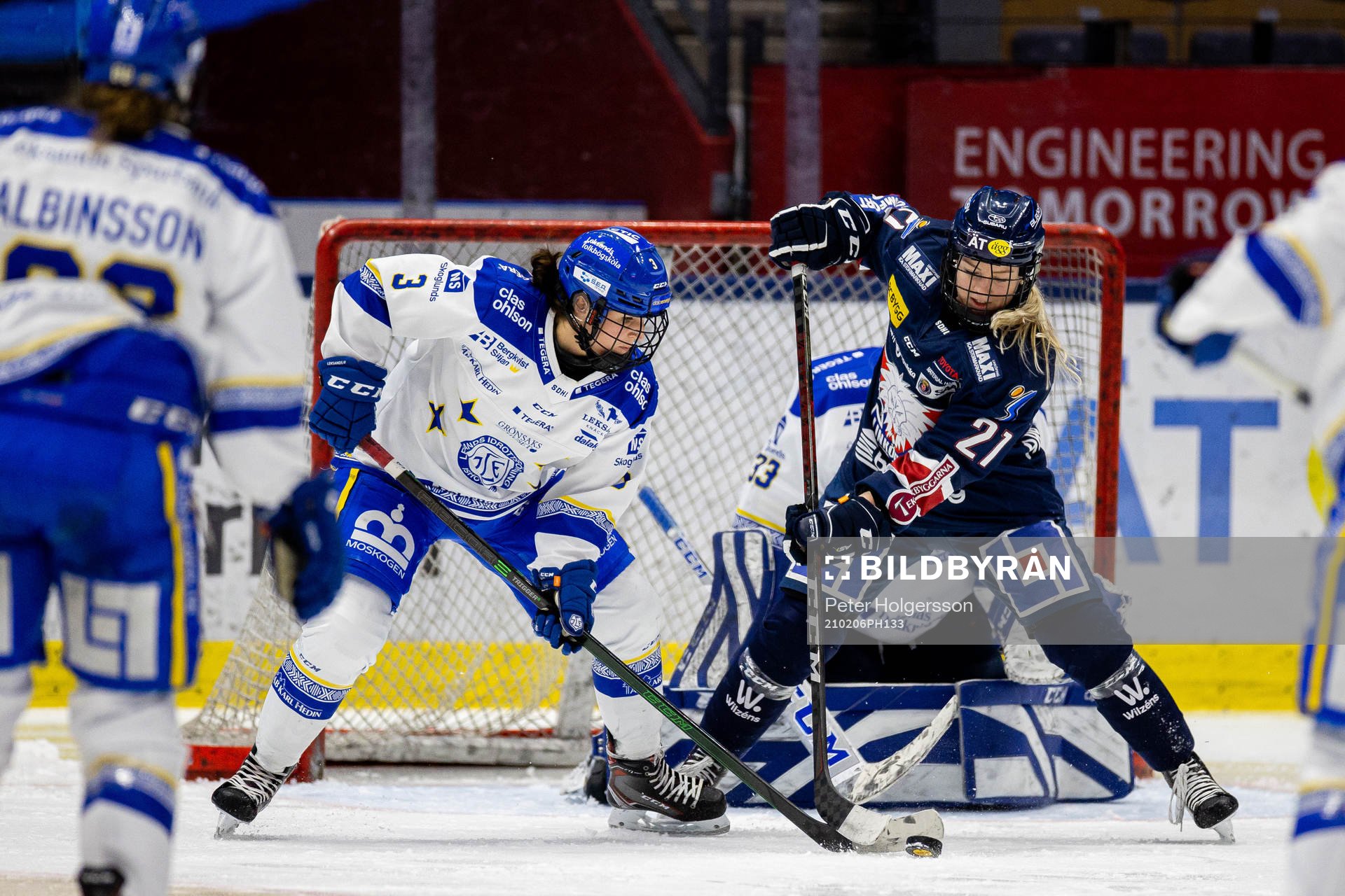 Leksands Elin Lundberg och Linköpings Madelen Haug Hansen
