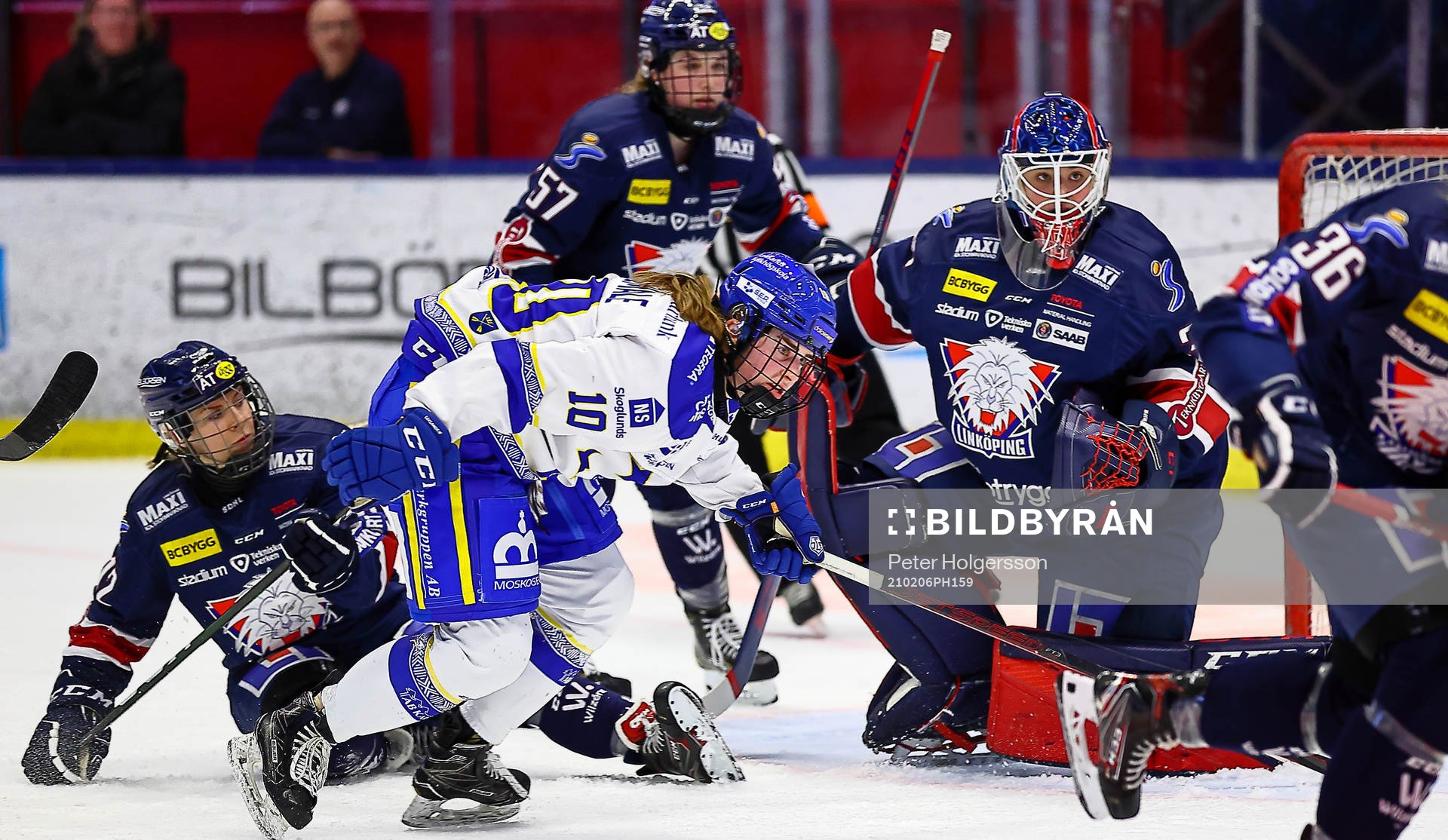 Leksands Shea Demale och Linköpings målvakt Stephanie