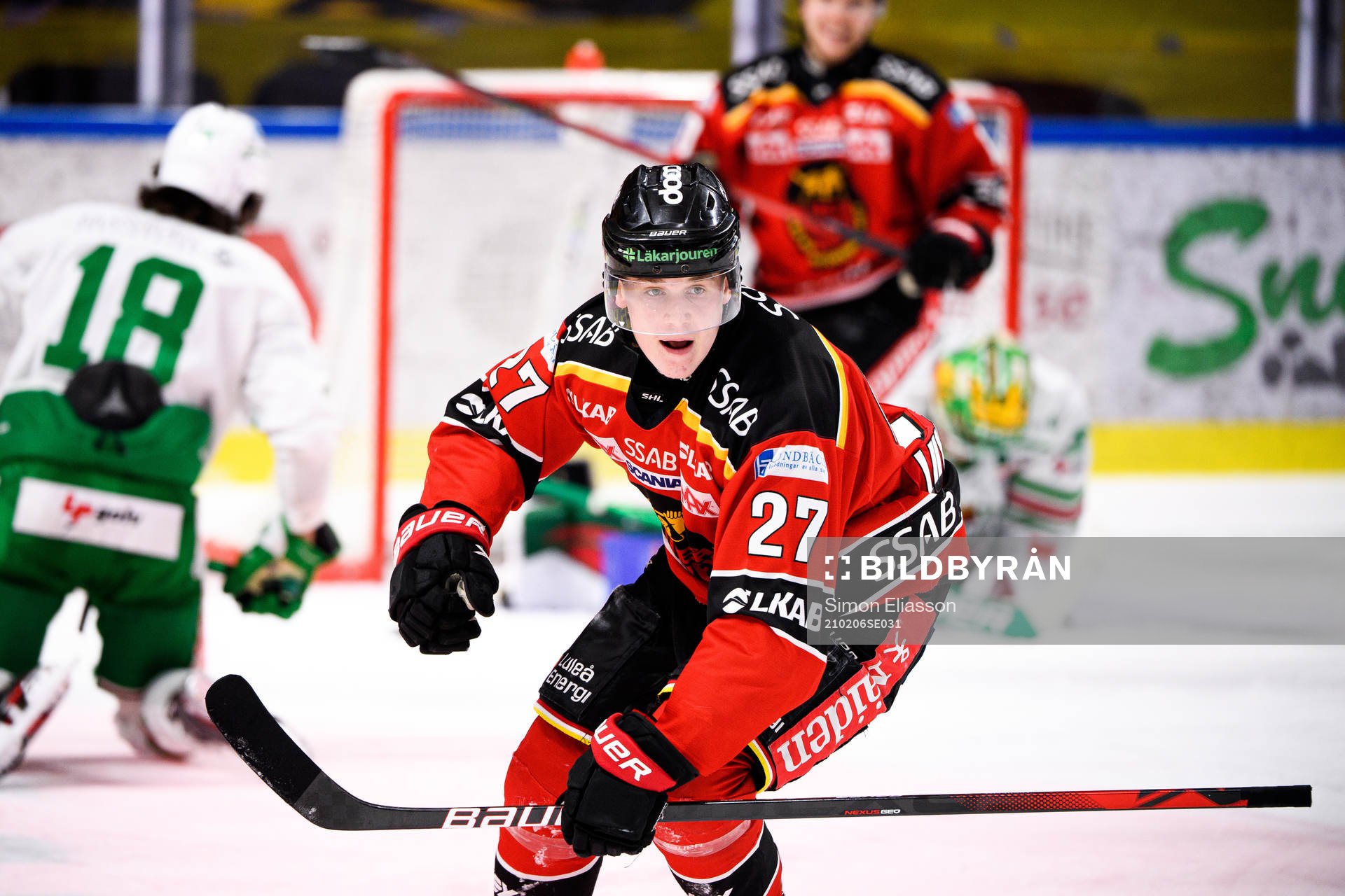 Luleås Nils Lundkvist jublar
