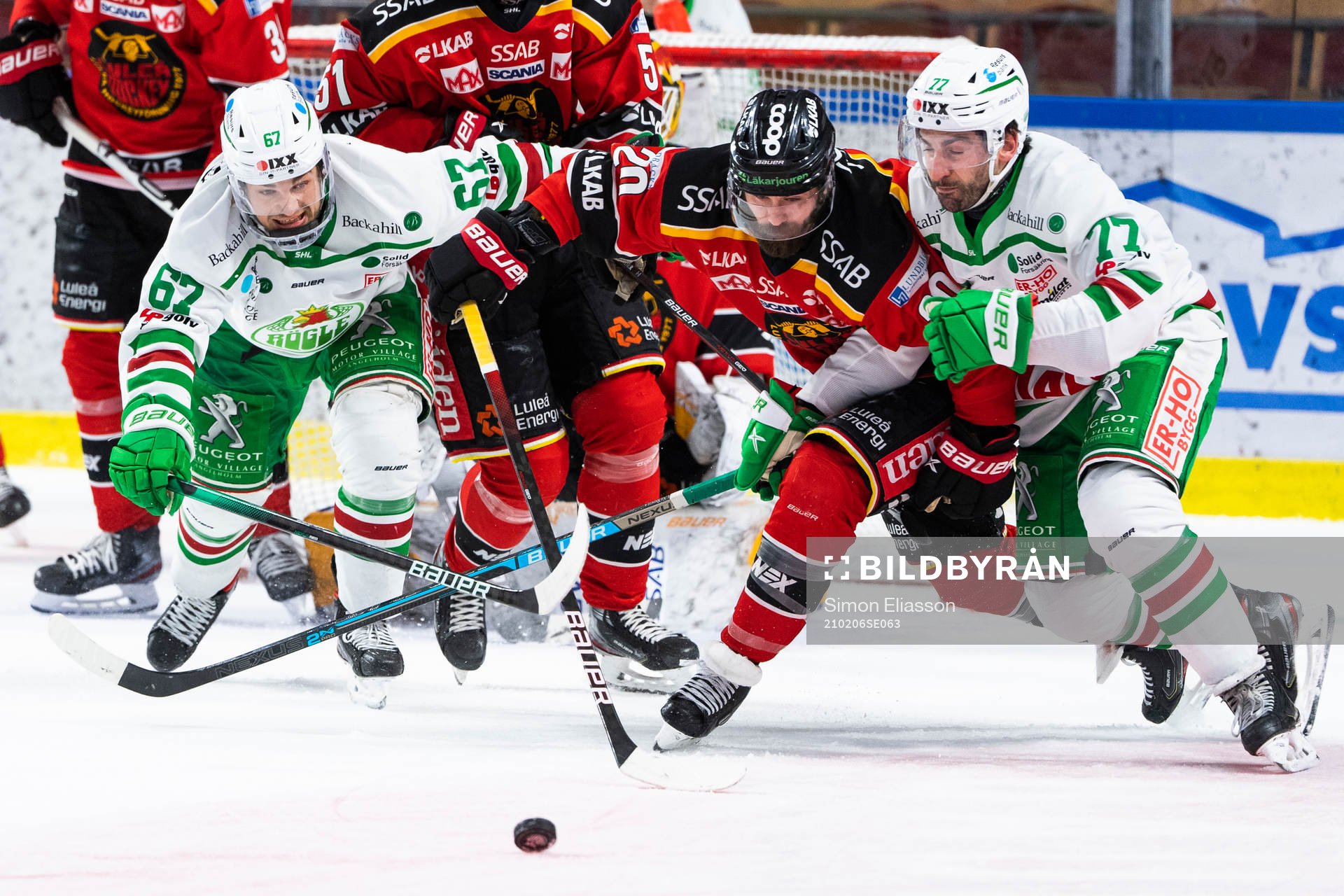 Rögles Leon Bristedt, Luleås Jack Connolly och Rögles