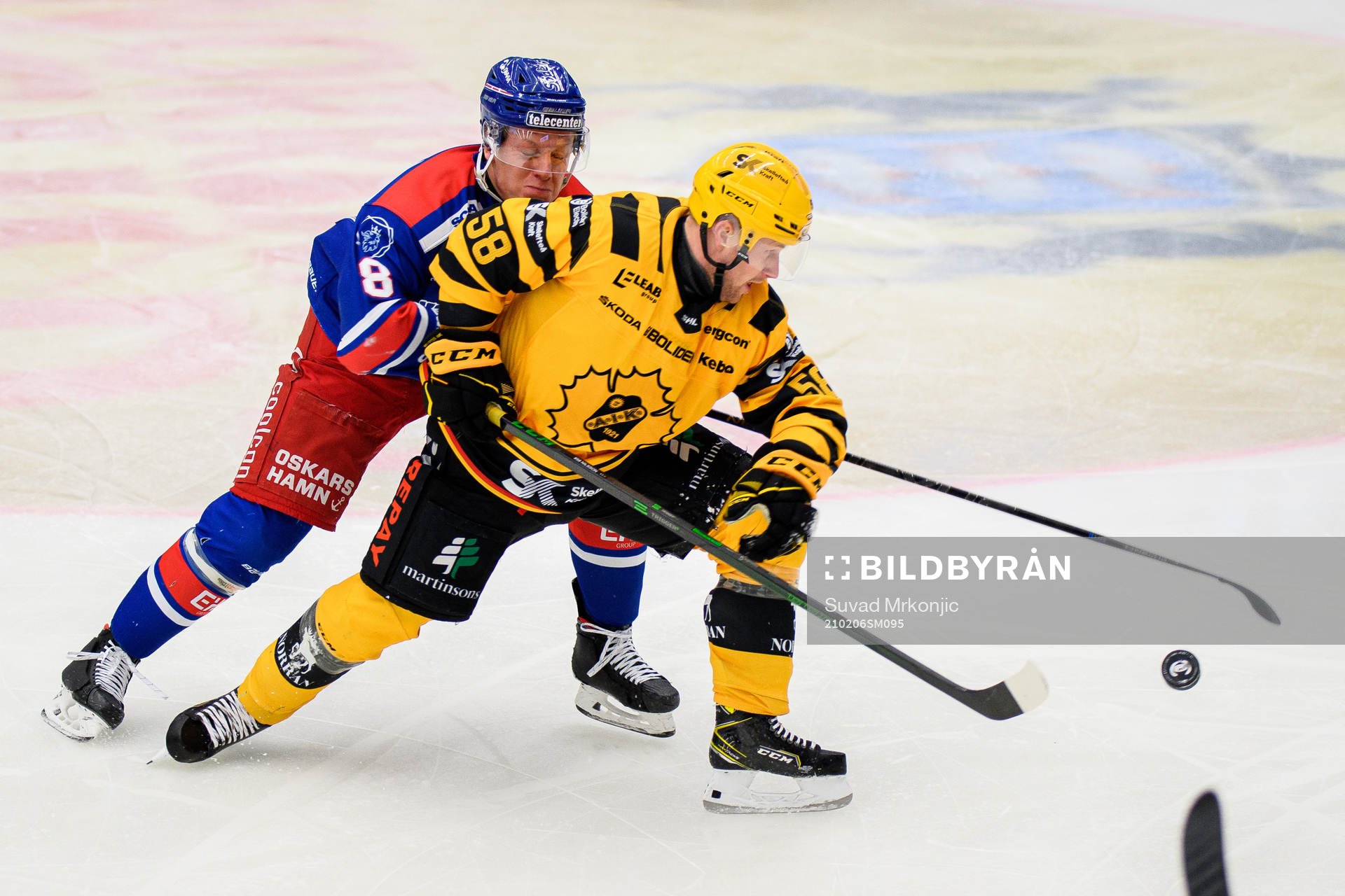 Oskarshamns Fredrik Olofsson och Skellefteås Oskar Nilsson