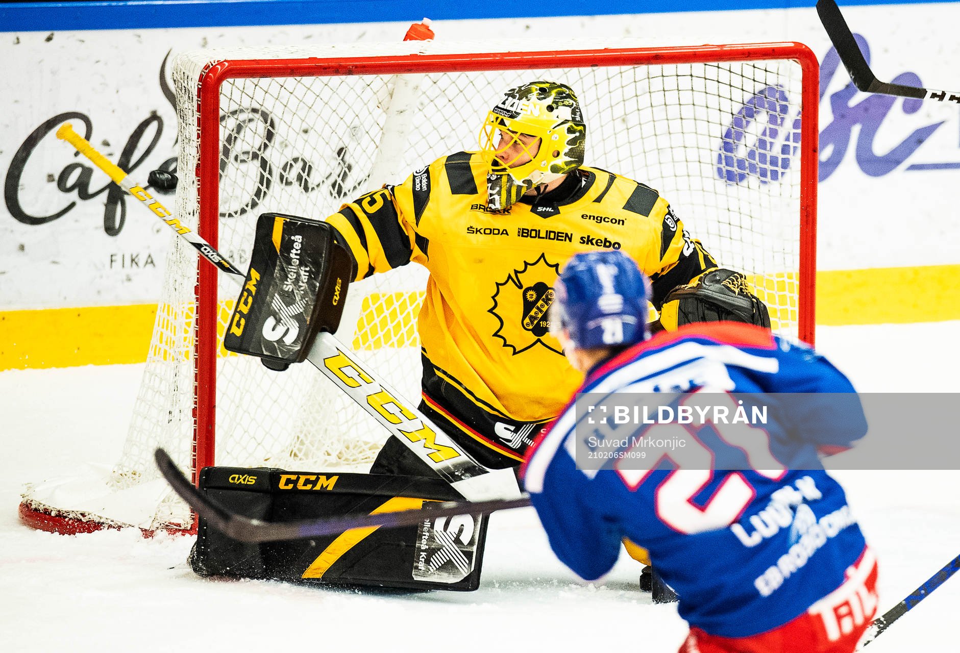 Skellefteås målvakt Arvid Söderblom och Oskarshamns