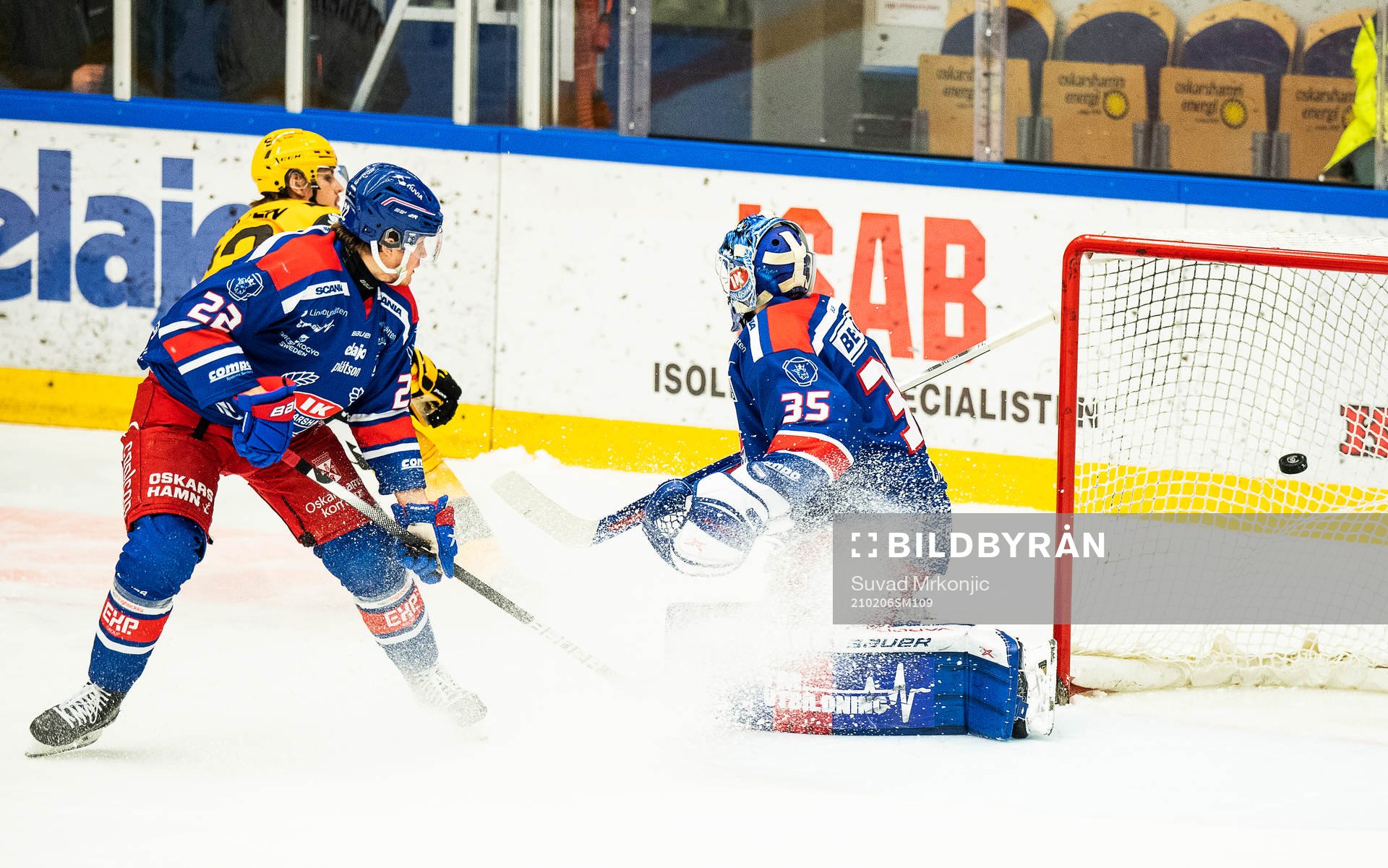 Skellefteås Jonathan Johnsson gör 1-1 bakom Oskarshamns