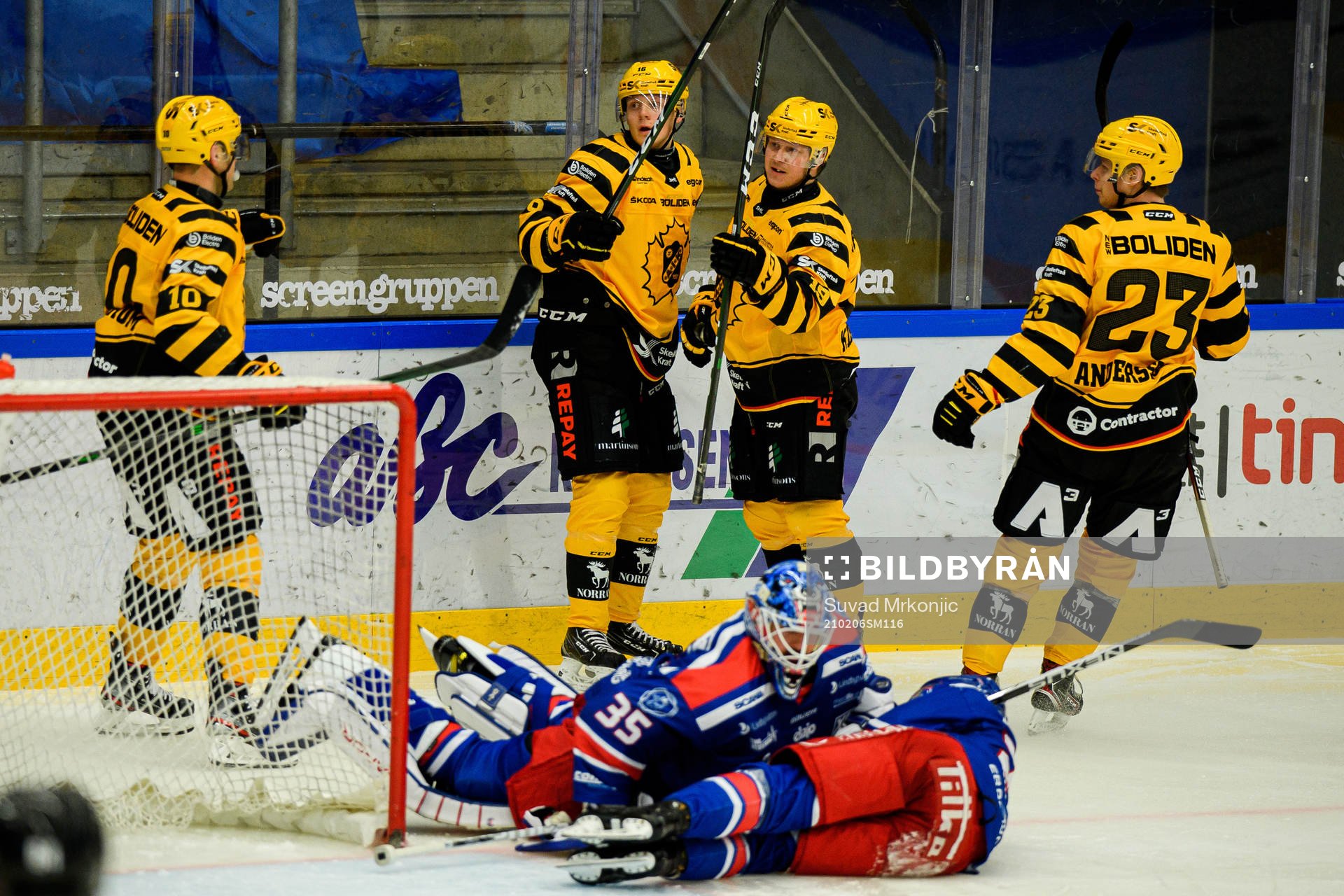 Skellefteås Tuomas Kiiskinen jublar