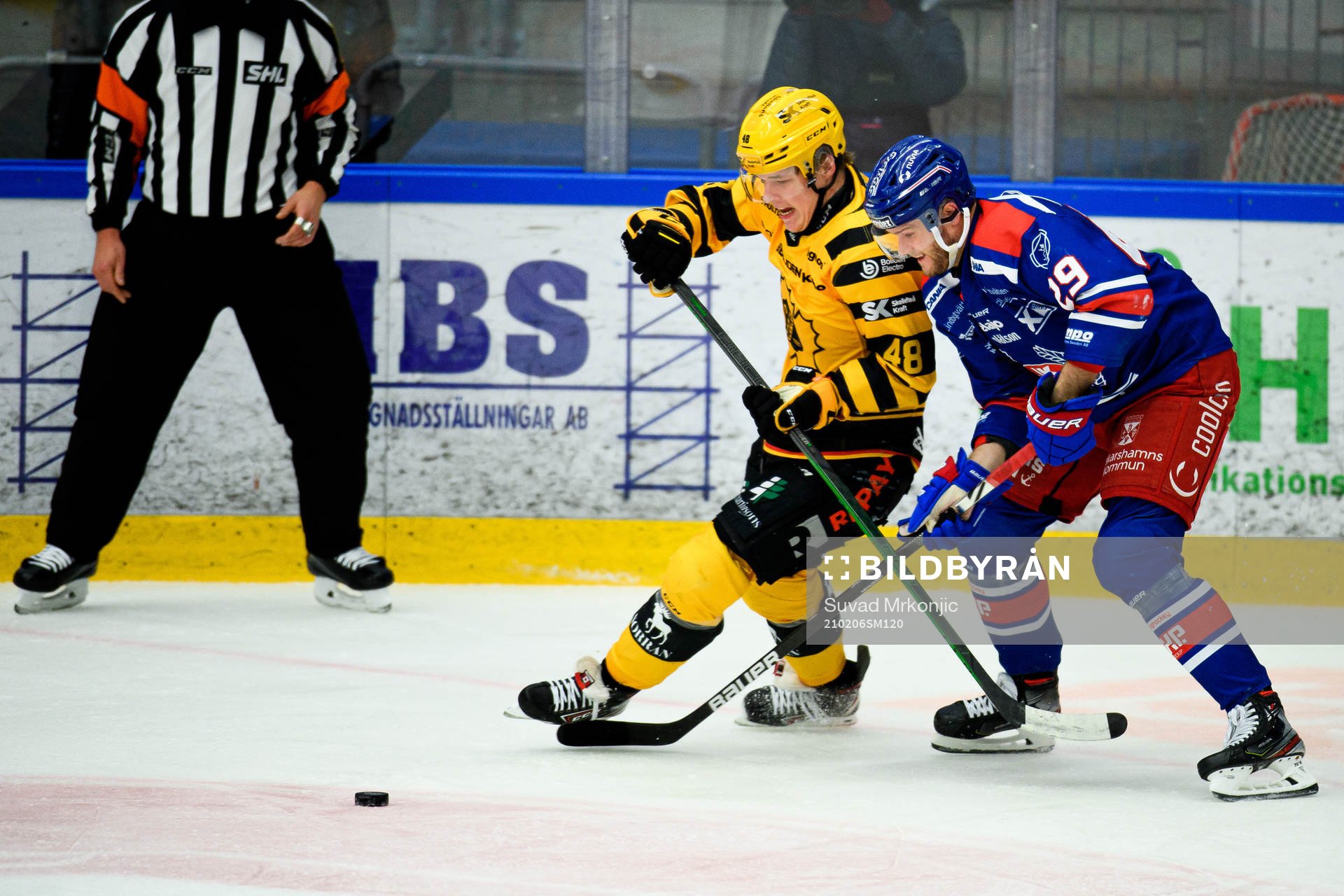 Skellefteås Jonatan Berggren och Oskarshamns Kim Rosdahl