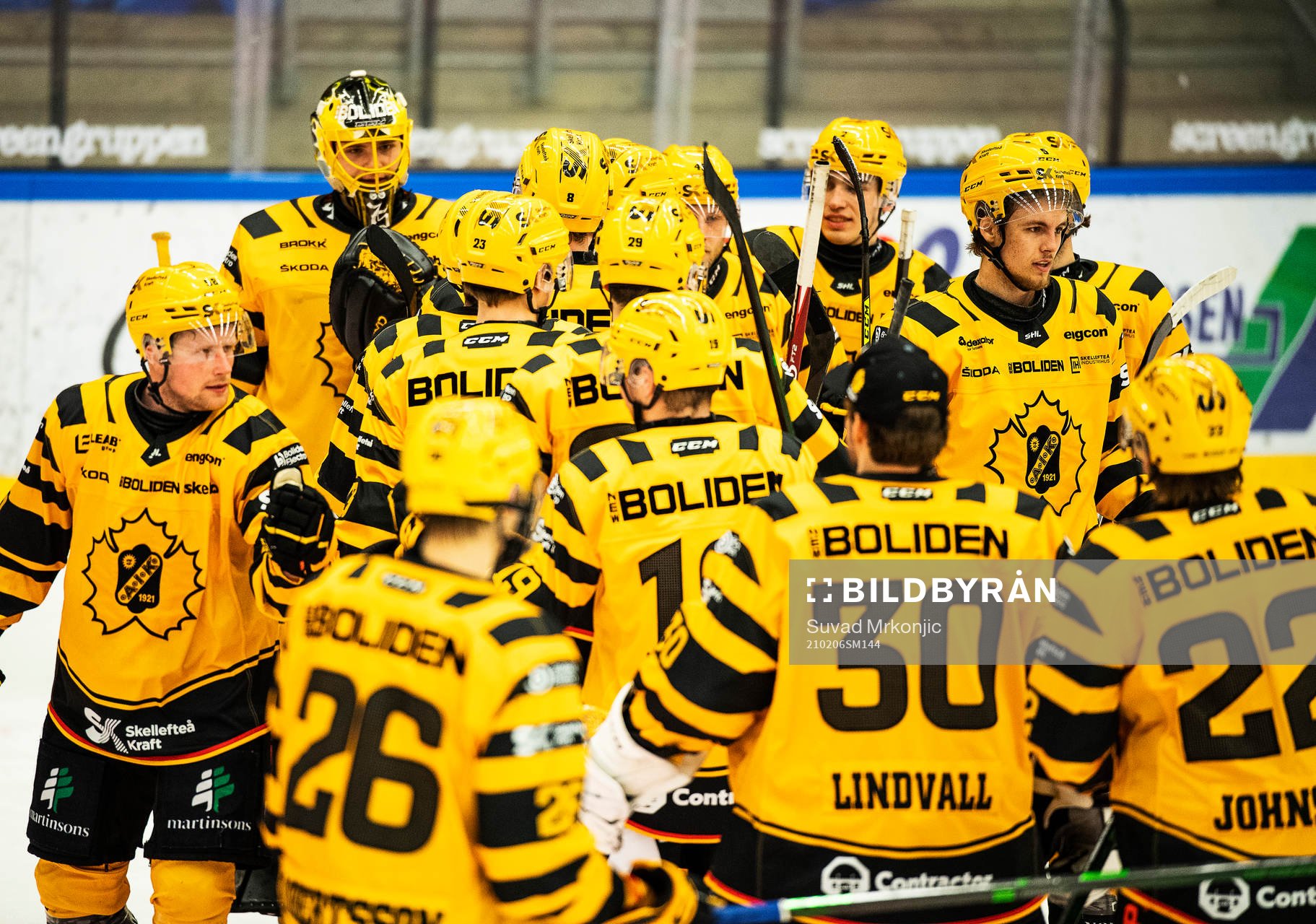 Skellefteås spelare jublar