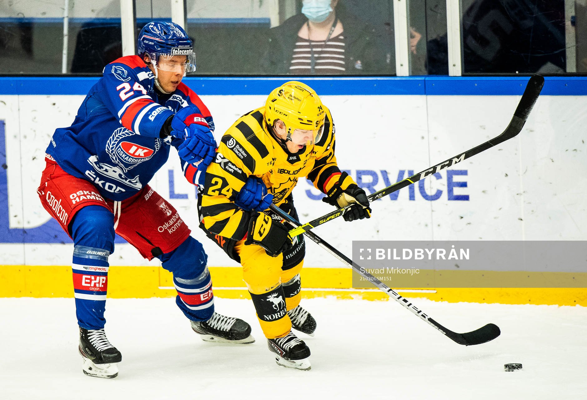 Oskarshamns Kim Strömberg och Skellefteås Andreas Wingerli