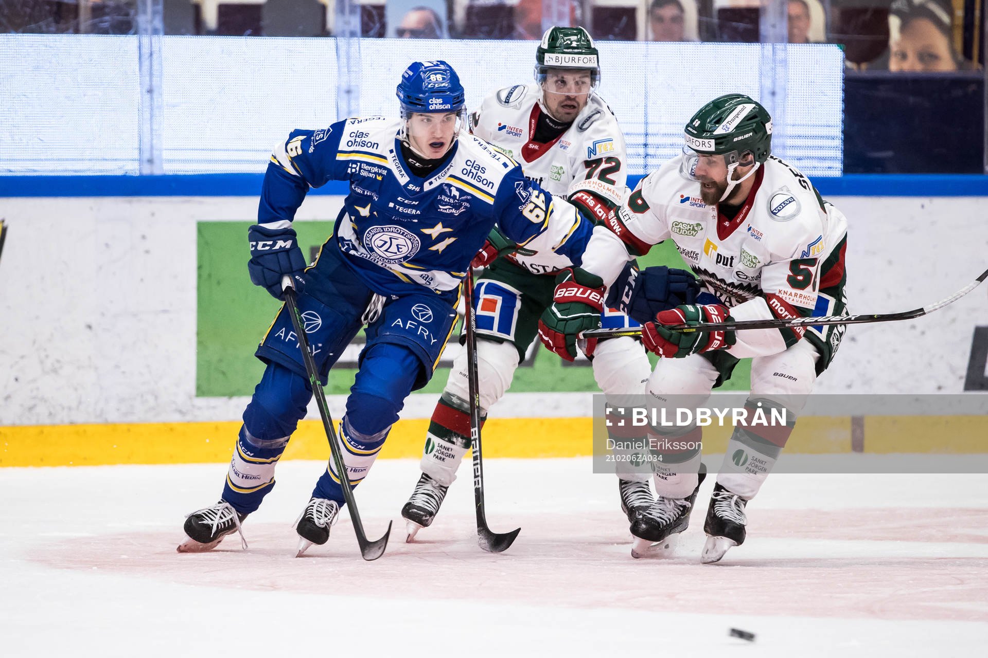 Leksands Nils Åman och Frölundas Patrik Carlsson och