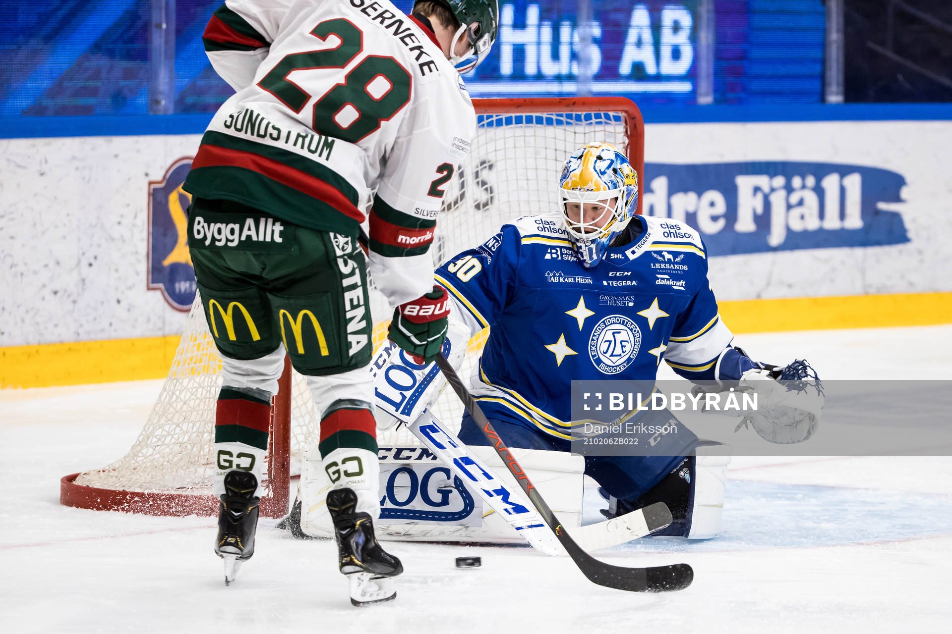 Frölundas Frölundas Johan Sundström oroar framför