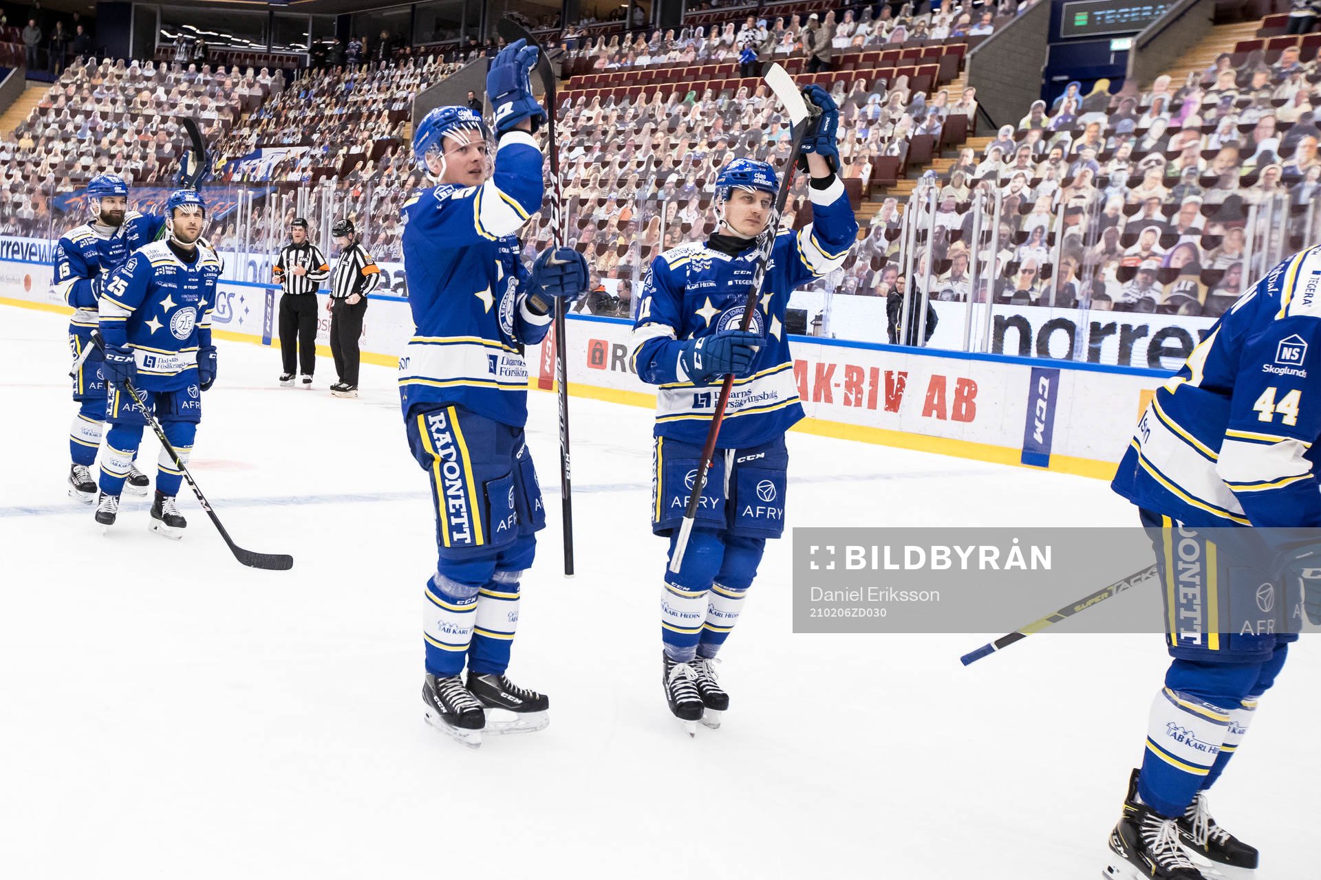 Leksands Calle Själin och Martin Karlsson jubel
