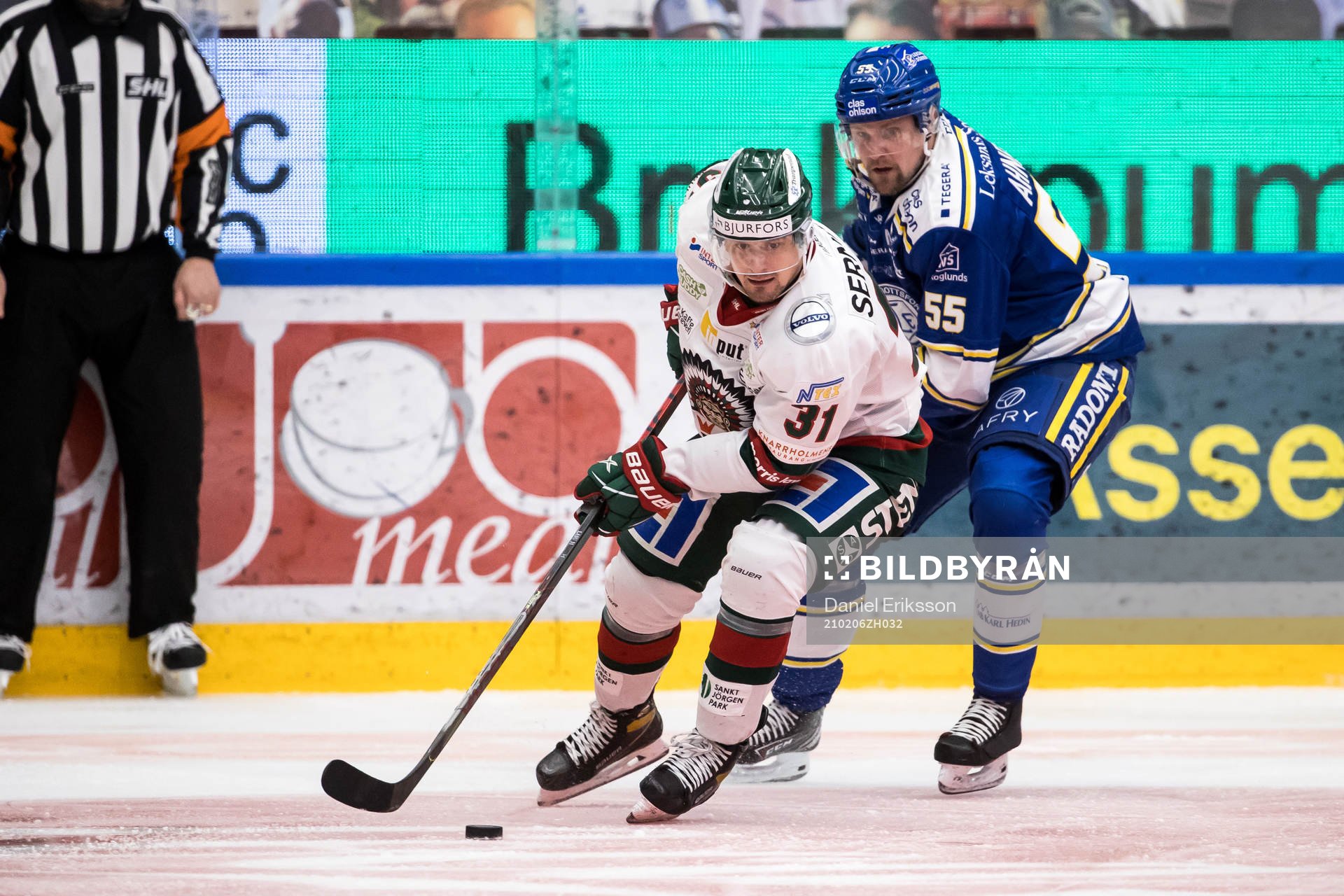 Frölundas Nicklas Lasu och Leksands Jonas Ahnelöv