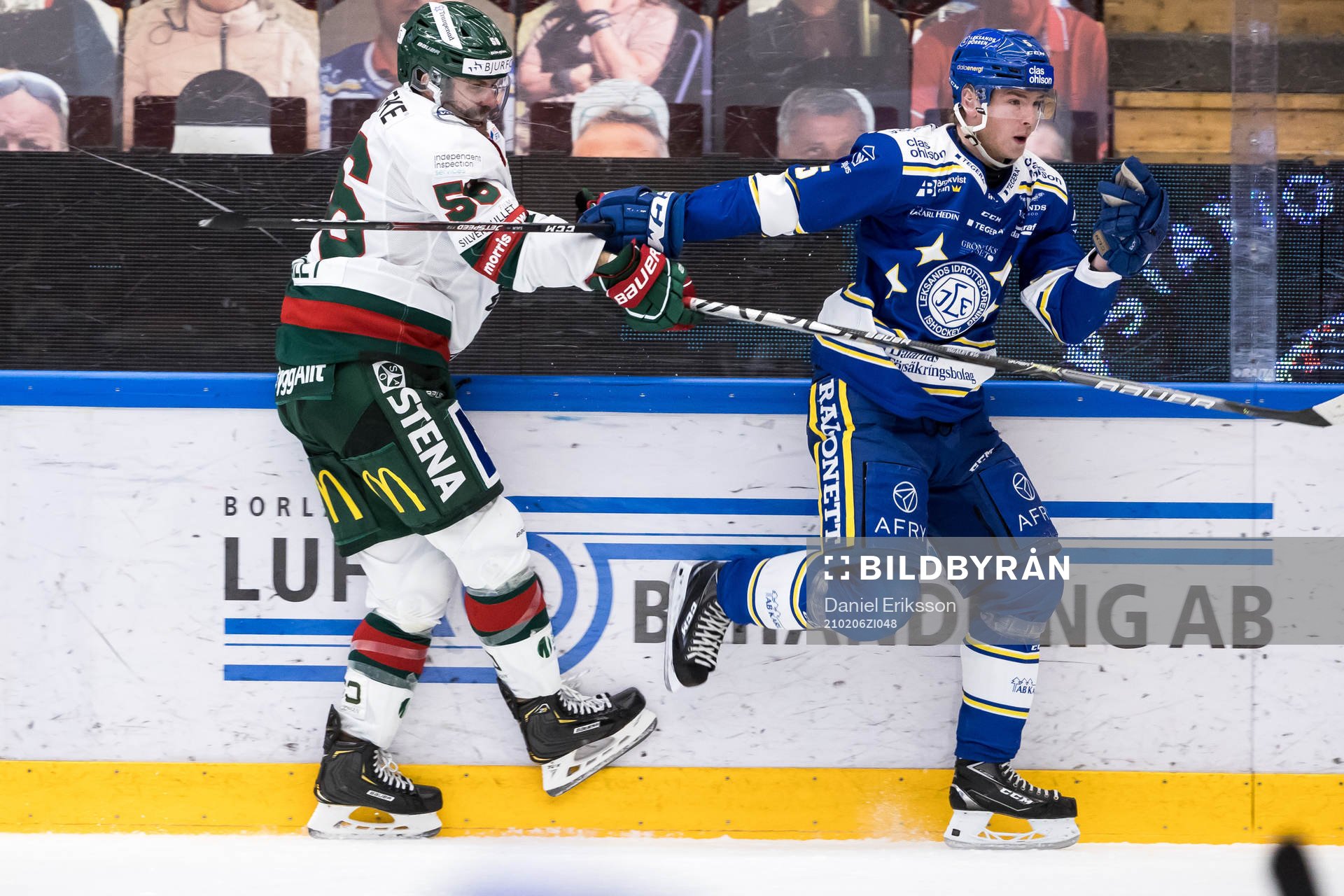Frölundas Jonathan Sigalet  och Leksands Calle Själin