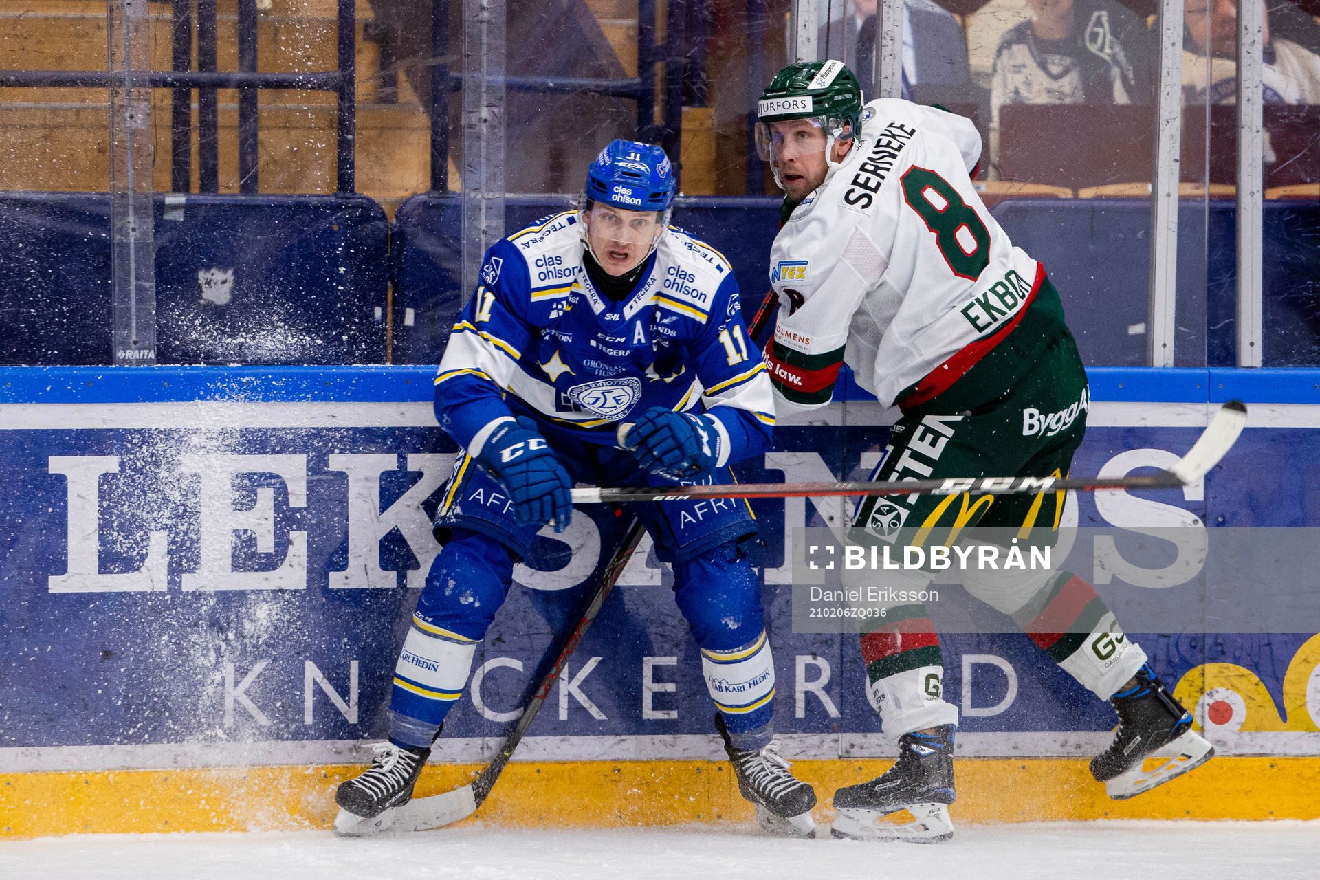 Leksands Martin Karlsson och Frölundas Viktor Ekbom
