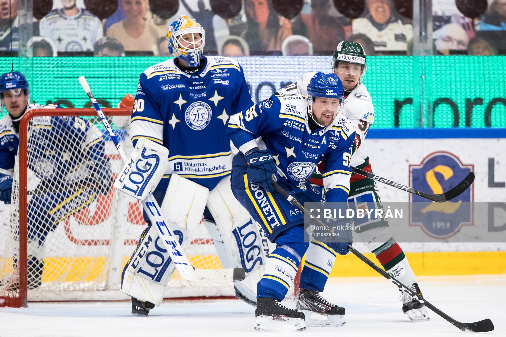 Leksands Jonas Ahnelöv och Frölundas Nicklas Lasu
