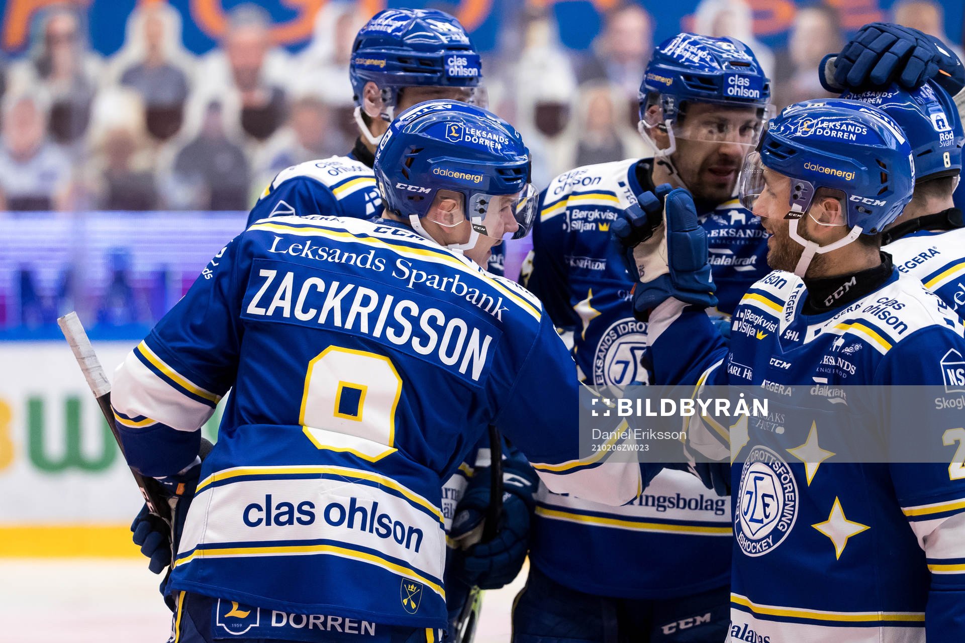 Leksands Patrik Zackrisson jubel