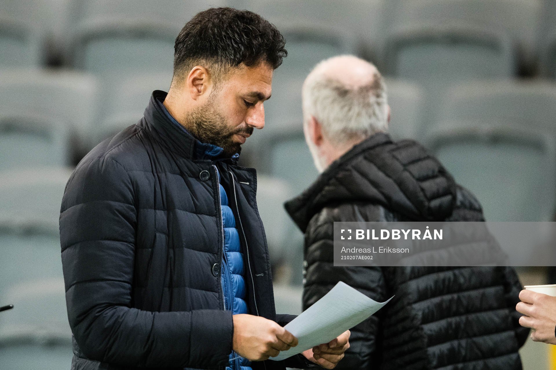 Hammarbys Imad Khalili innan fotbollsmatchen i