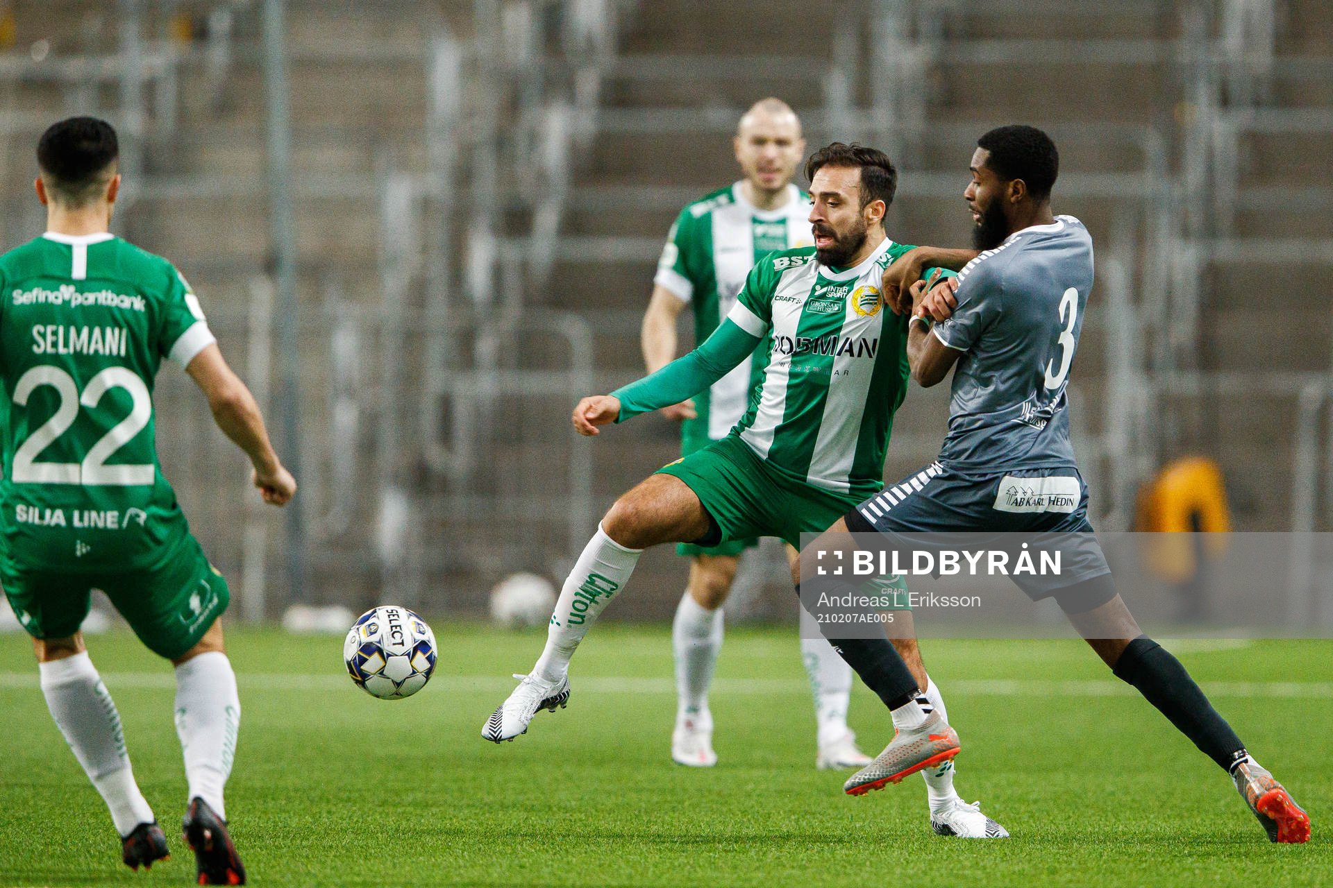 Hammarbys Abdul Khalili och Brages Moses Makasi