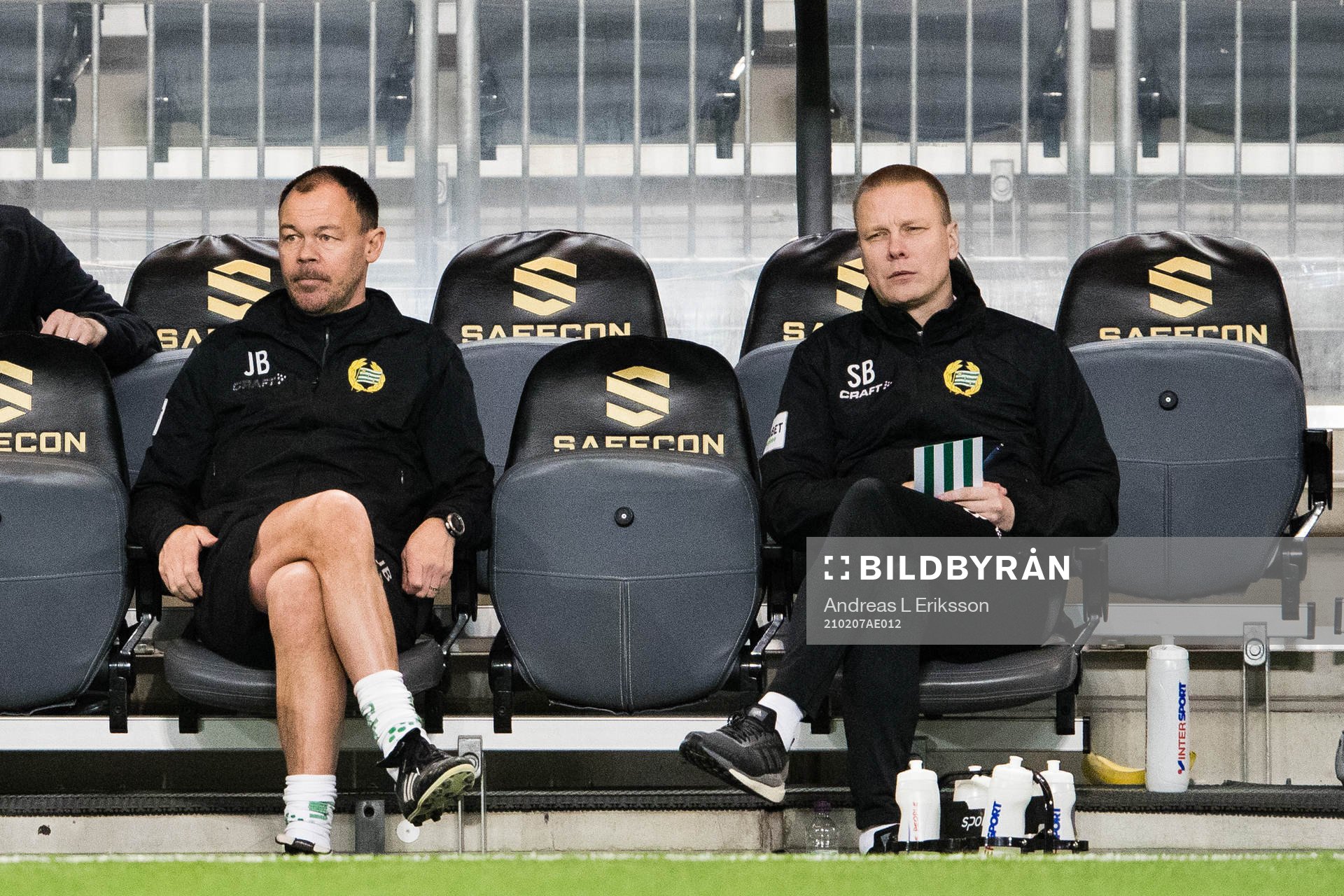 Hammarbys assisterande tränare Joachim Björklund och