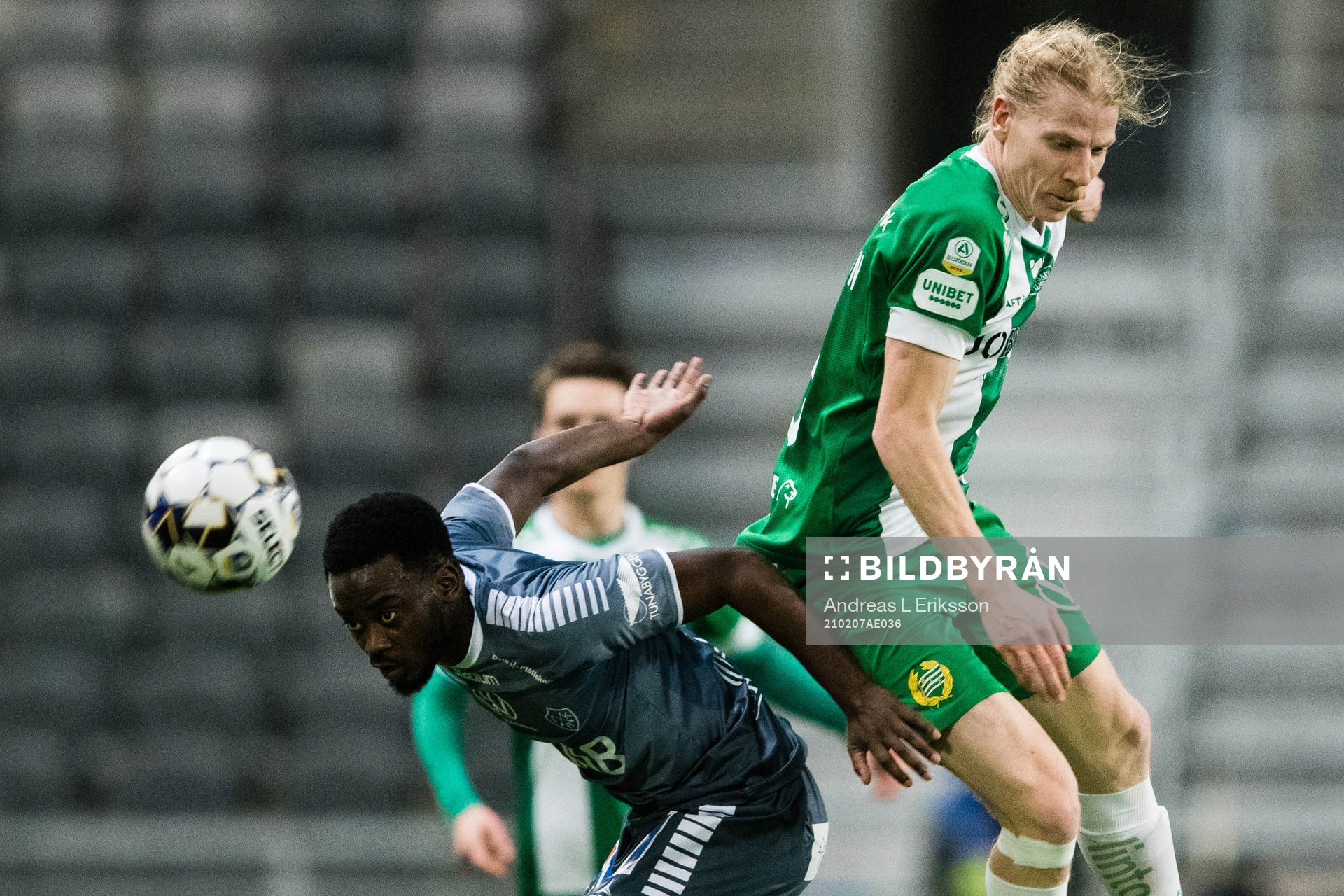 Brages Nathan Mavila och Hammarbys Gustav Ludwigson