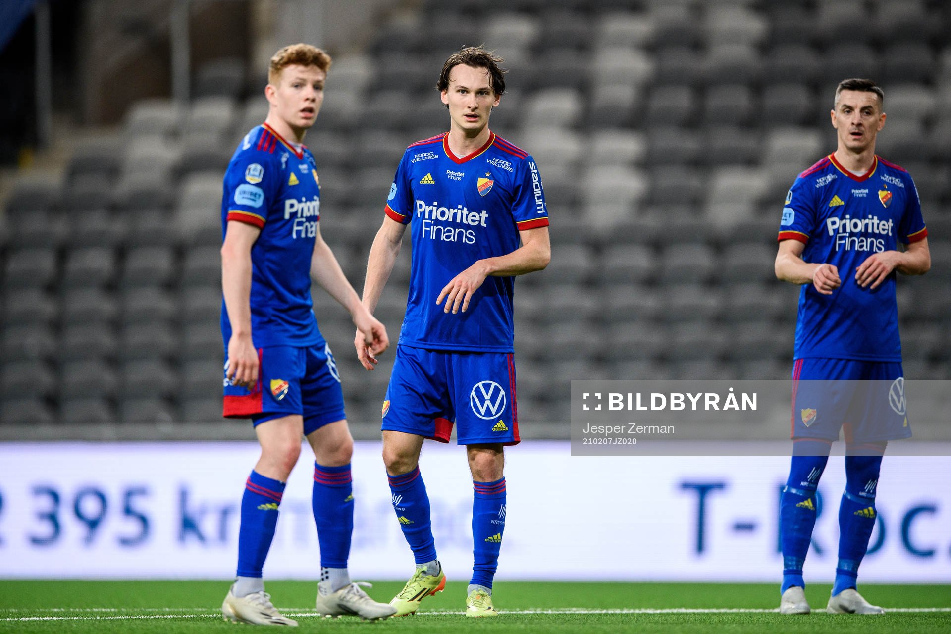 Djurgårdens Aslak Witry, Hjalmar Ekdal och Haris Radetinac