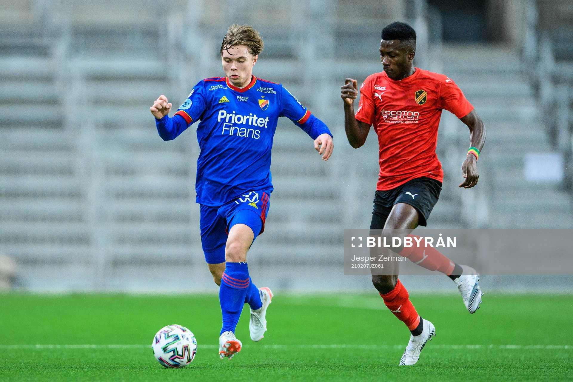 Djurgårdens Linus Tagesson och Vasalunds Mai Traore