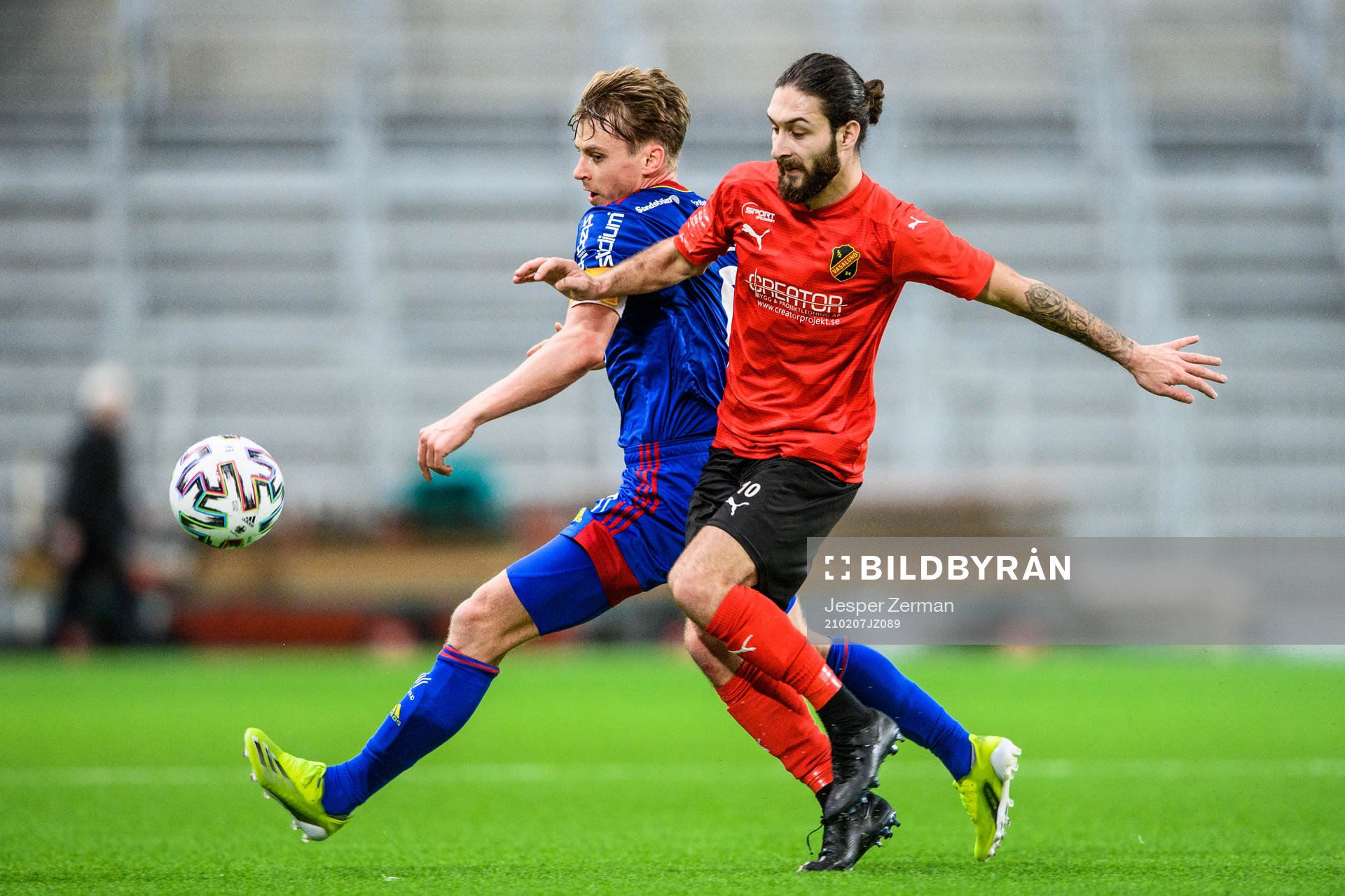 Djurgårdens Rasmus Schüller och Vasalunds Elias Durmaz
