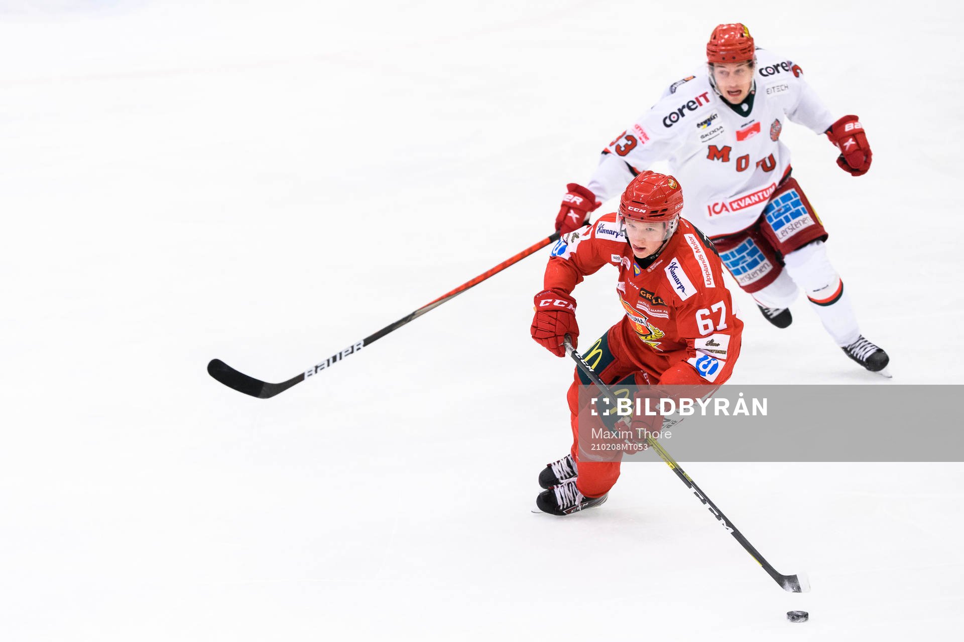 Almtunas Jesper Norbäck och Modos Max Tjernström