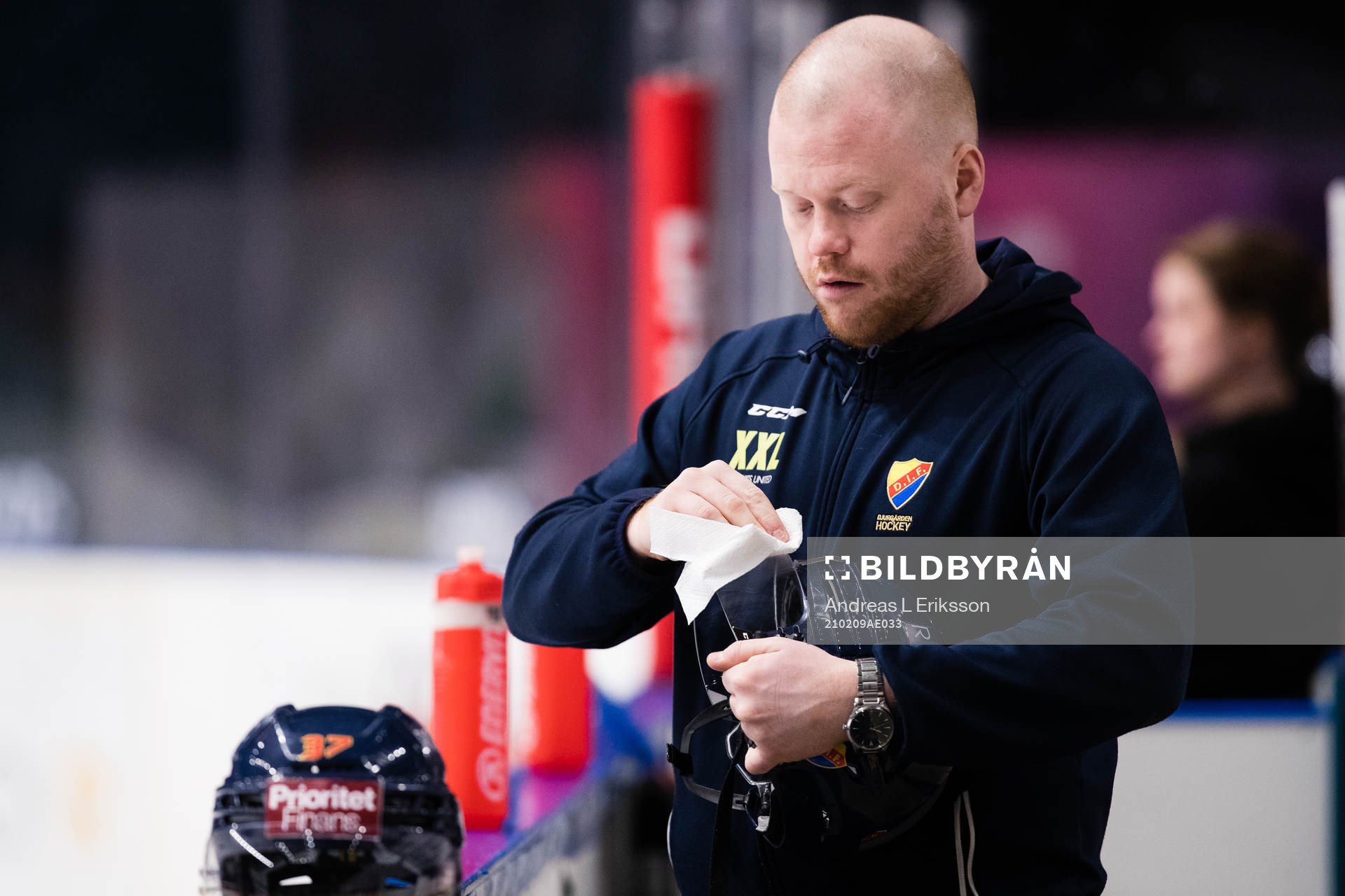 Djurgårdens materialförvaltare Anton Paulusson