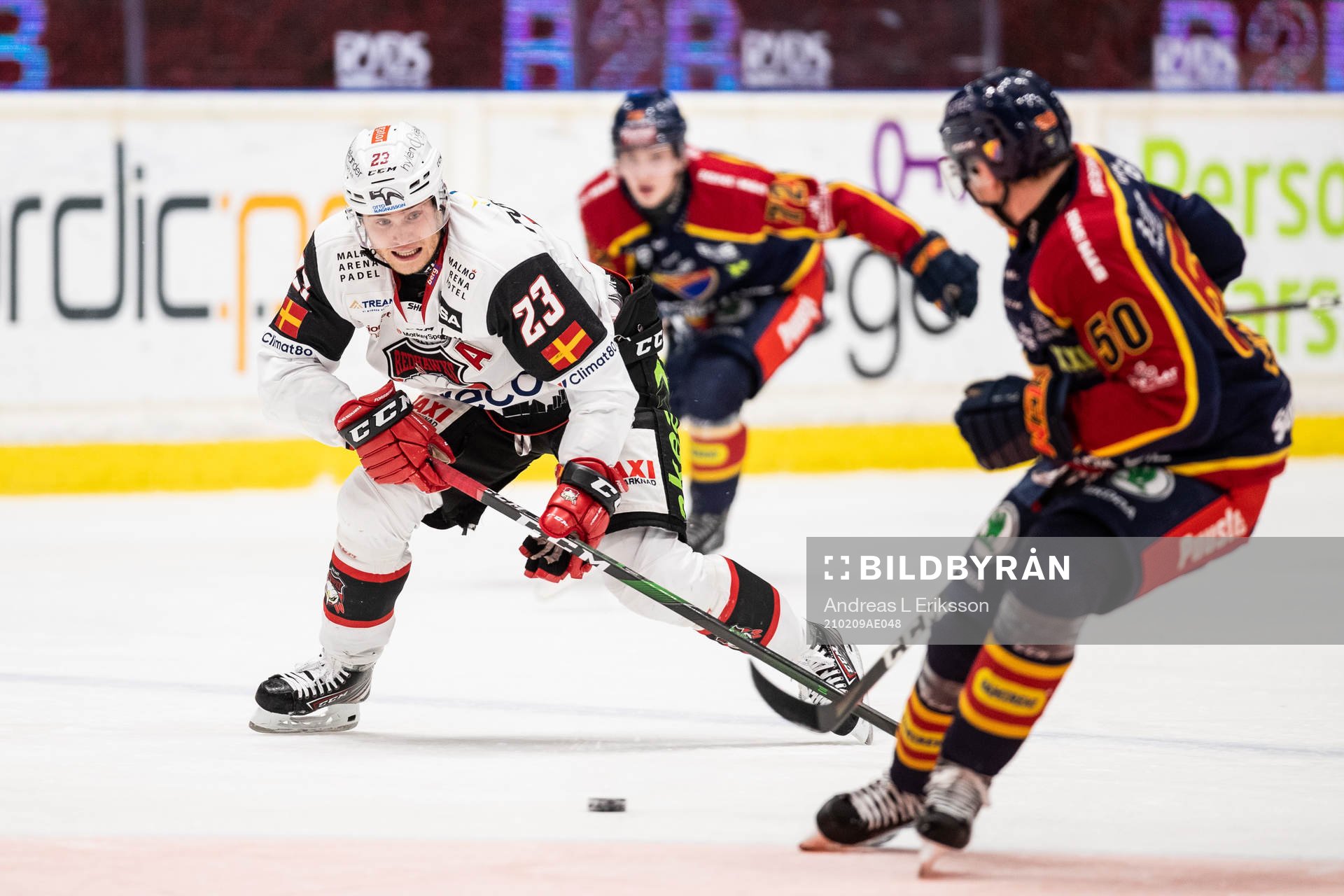 Malmö Redhawks Christoffer Forsberg och Djurgårdens