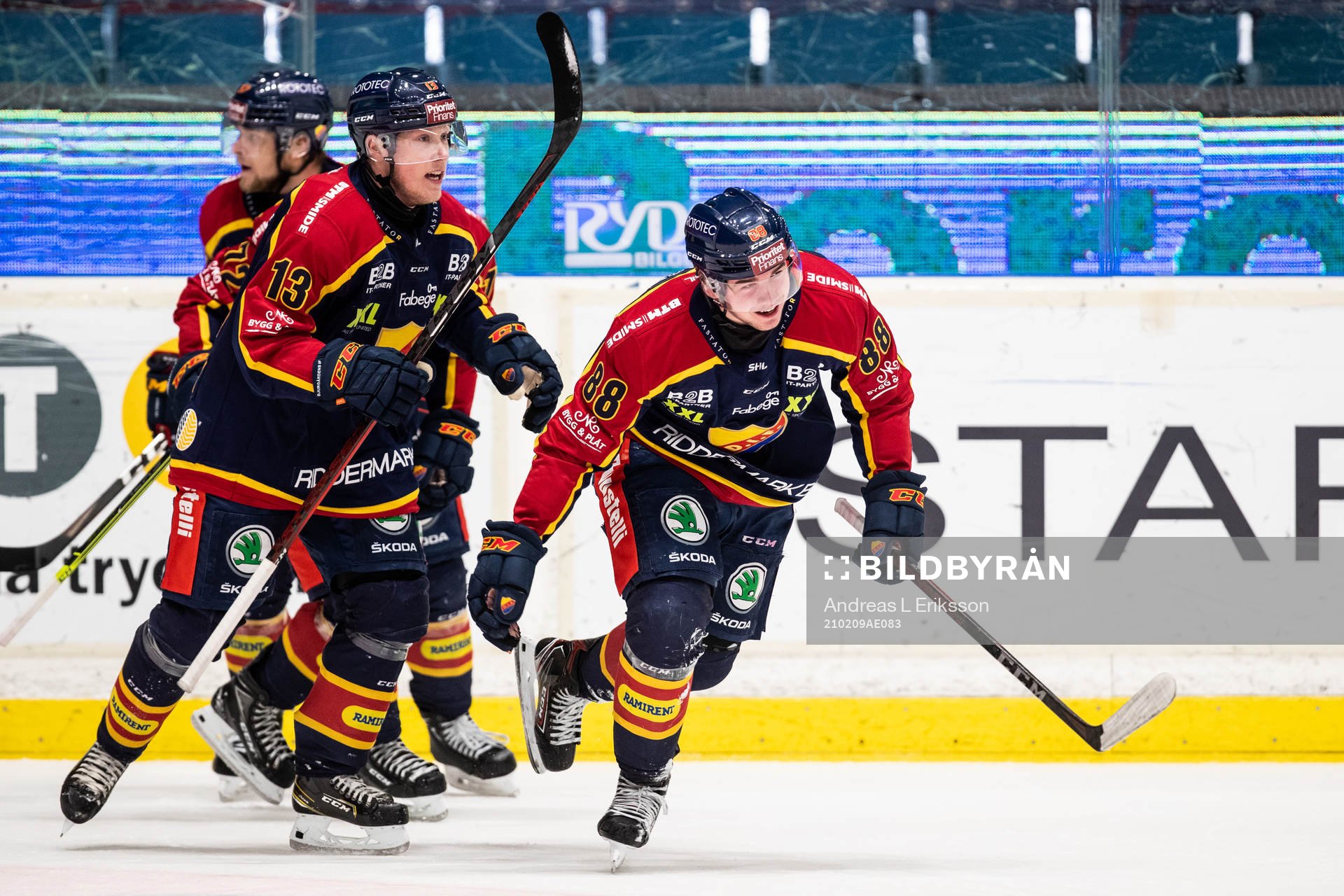 Djurgårdens Alexander Holtz jublar