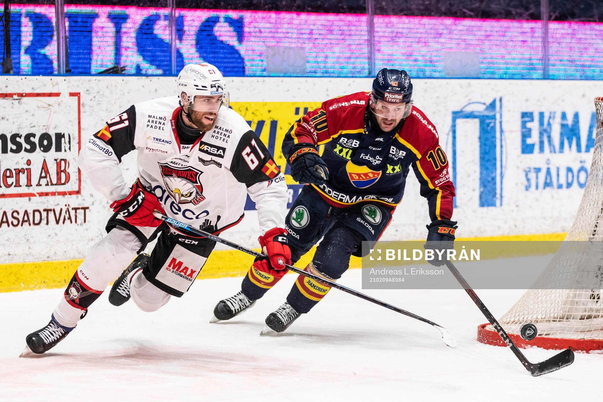 Malmö Redhawks Quinton Howden och Djurgårdens Niclas
