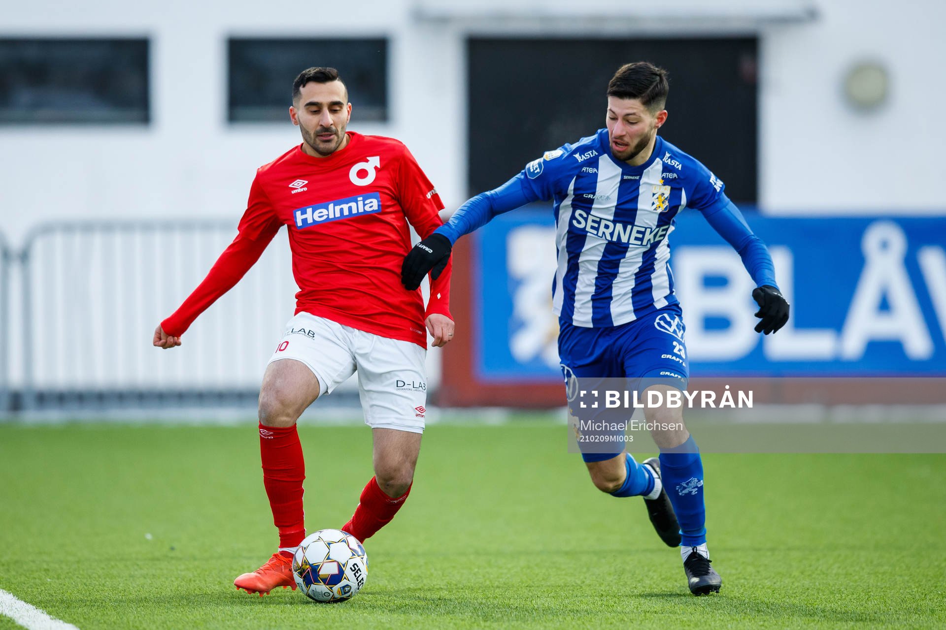 Degerfors Sargon Abraham och IFK Göteborgs Kevin Yakob