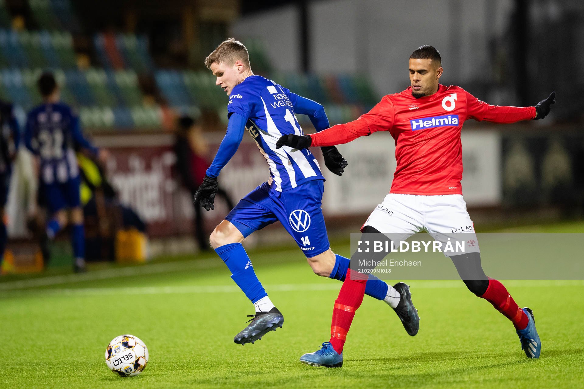 IFK Göteborgs Gustaf Norlin och Degerfors Adhavan Rajamohan