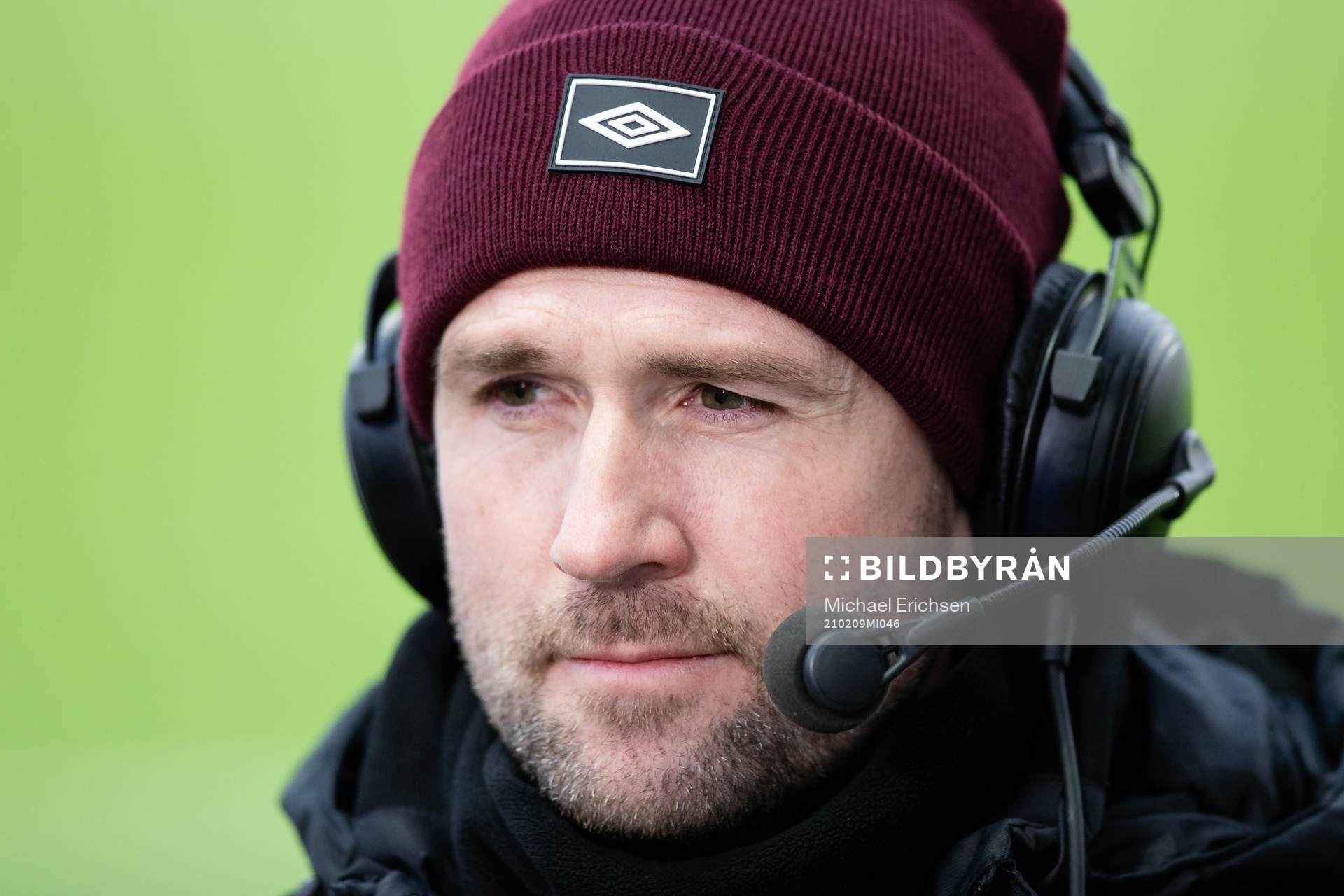 Degerfors tränare Tobias Solberg innan fotbollsmatchen i