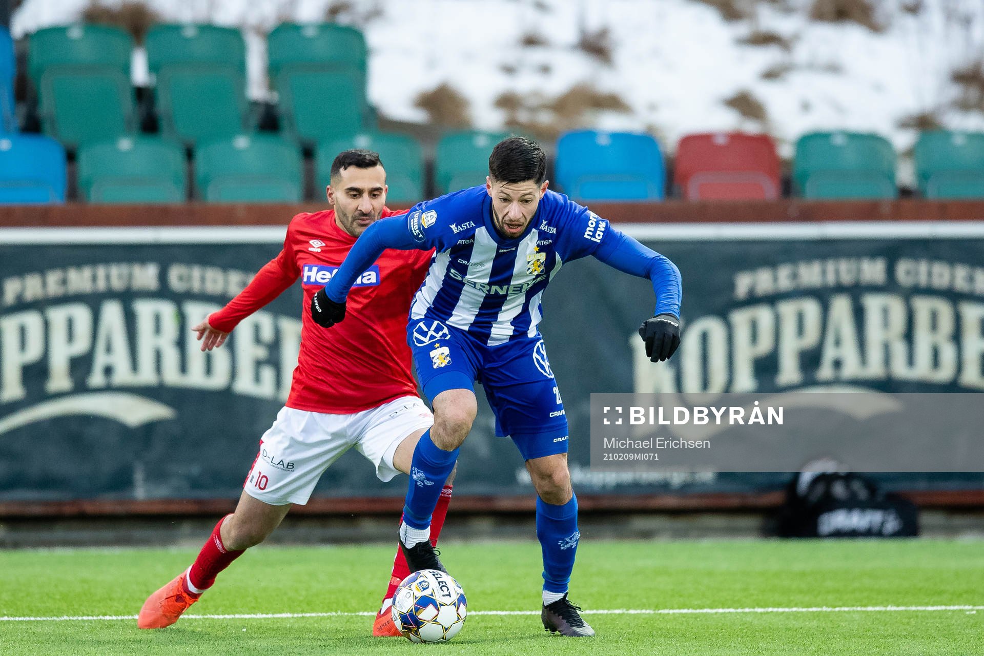 Degerfors Sargon Abraham och IFK Göteborgs Kevin Yakob