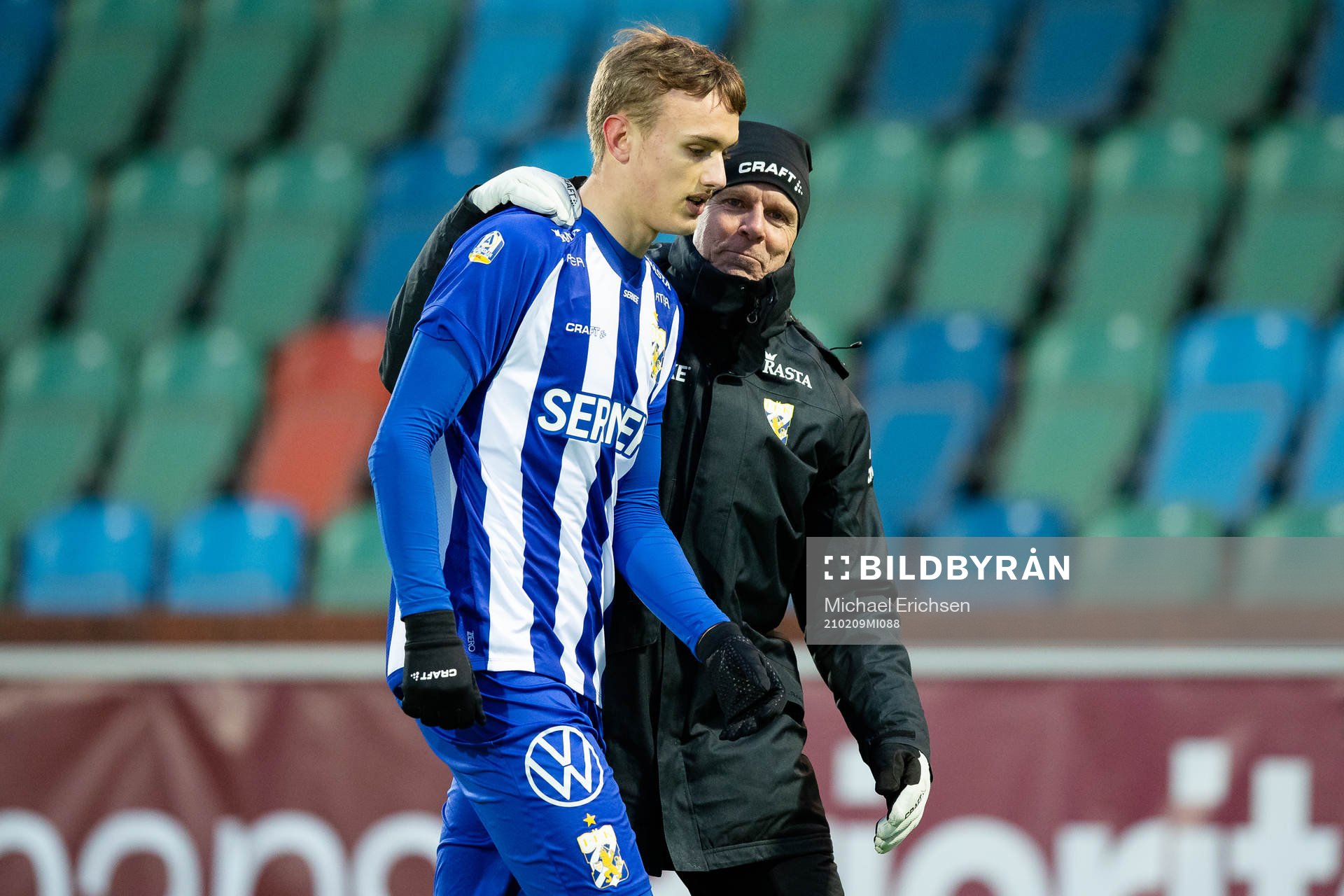 IFK Göteborgs Jesper Tolinsson och tränare Roland Nilsson