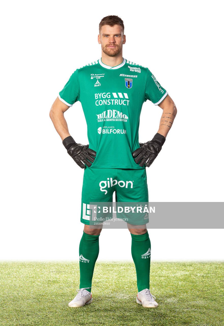 Sirius målvakt Lukas Jonsson