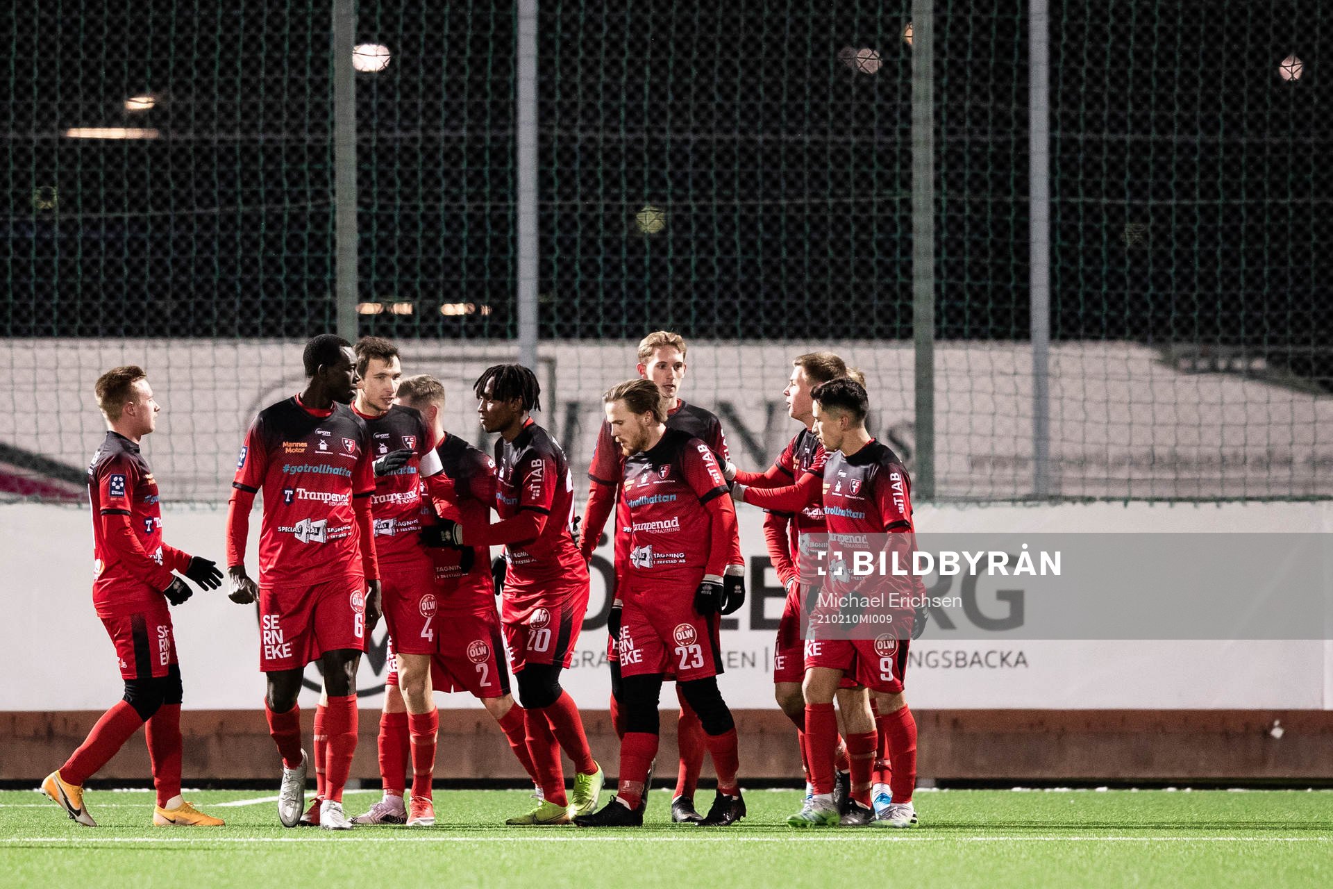 Trollhättans Frederick Ofori jublar