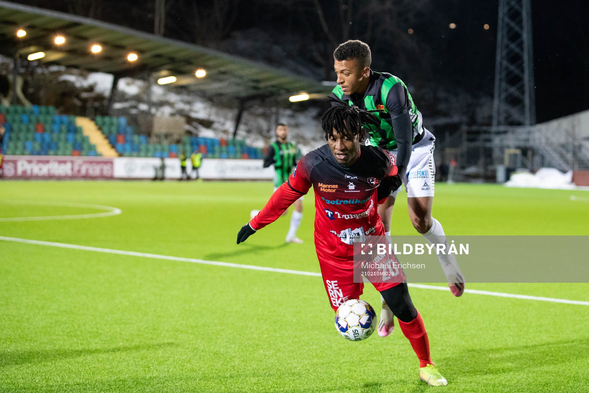 Trollhättans Frederick Ofori och GAIS Nuha Jatta