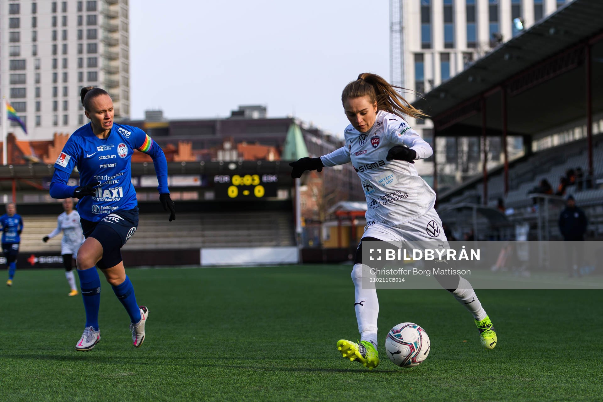 Eskilstunas Mathilda Plan och Rosengårds Fiona Brown