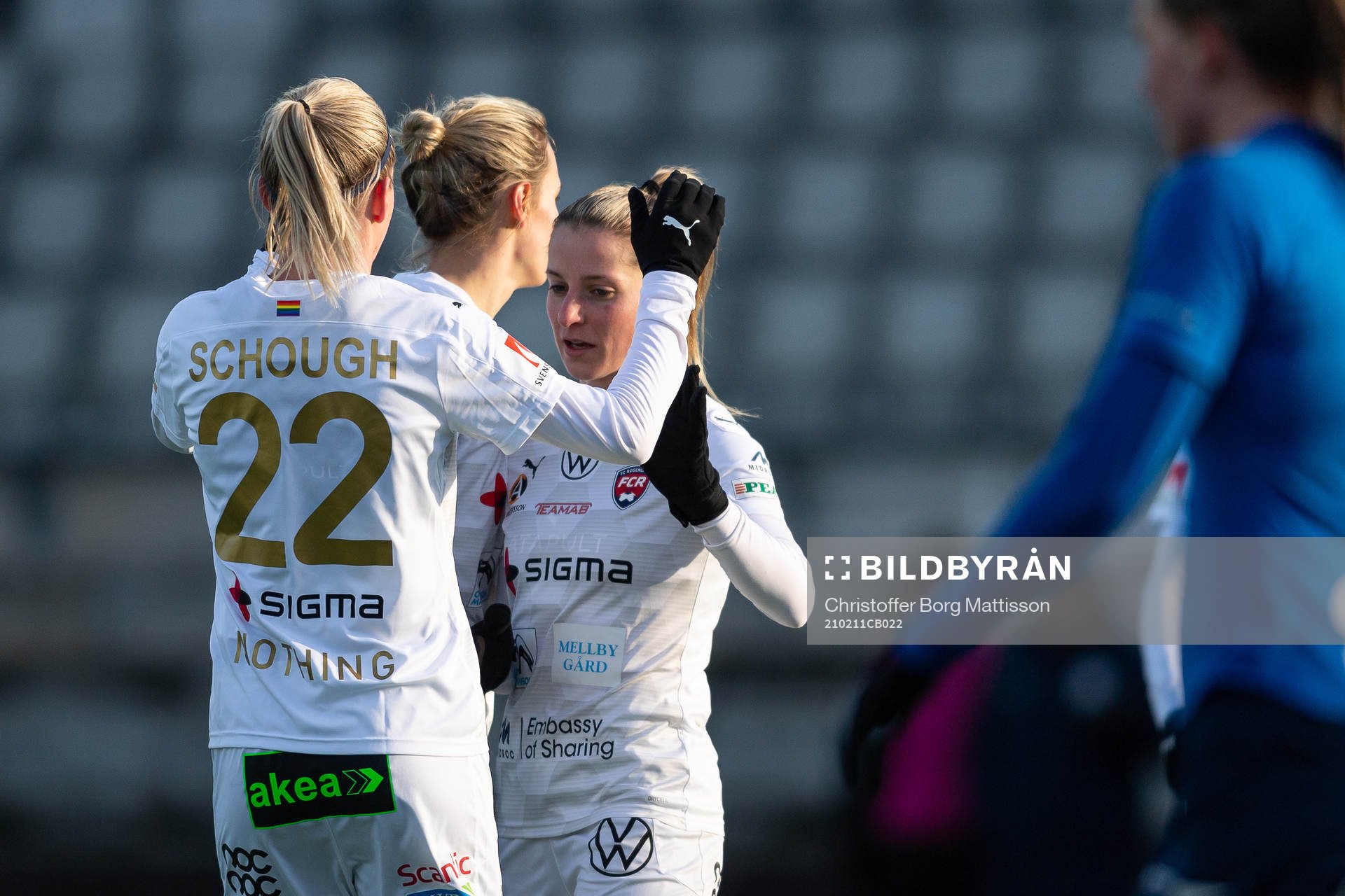 Rosengårds Olivia Schough och Jelena Cankovic jublar