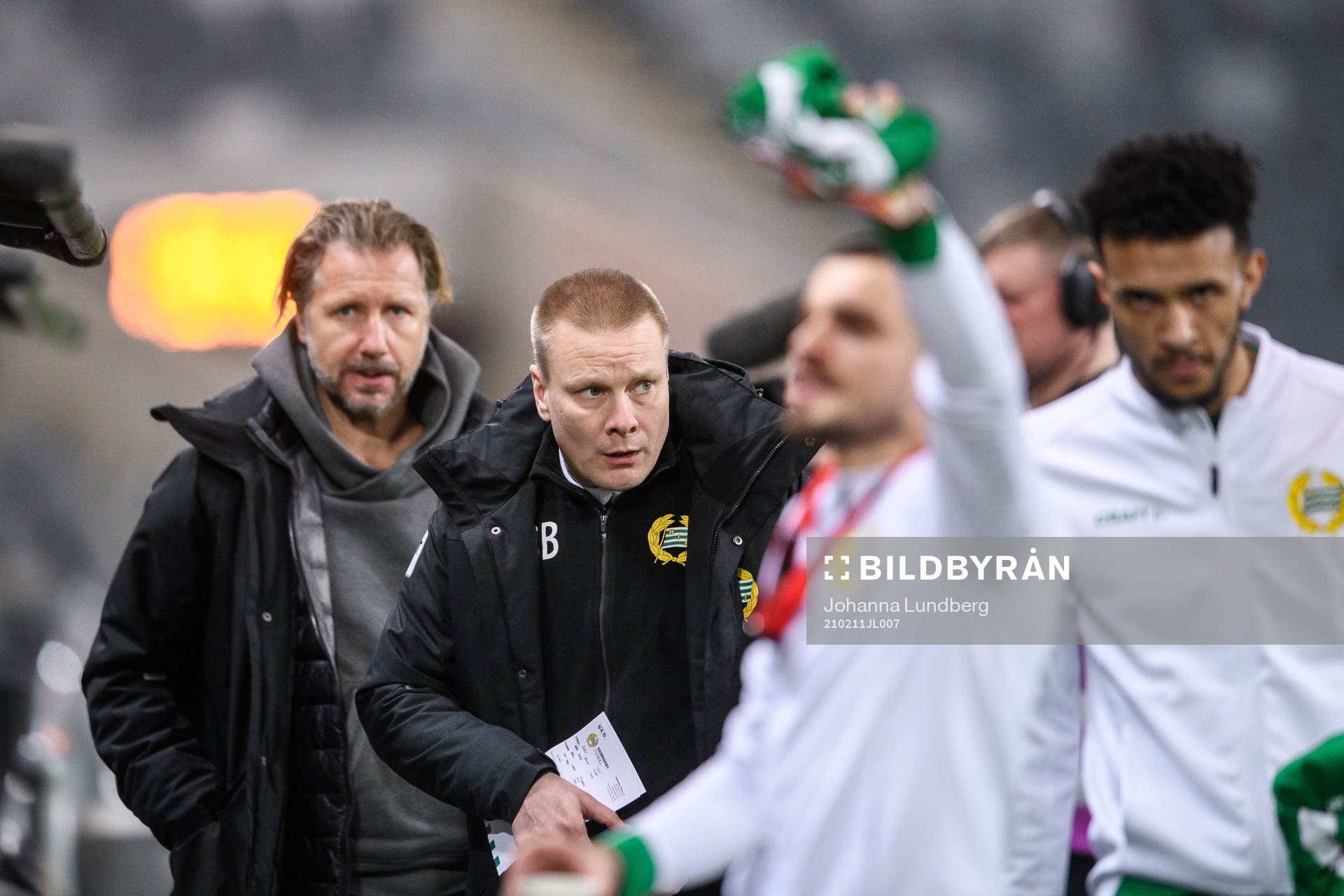 Hammarbys sportchef Jesper Jansson och tränare Stefan