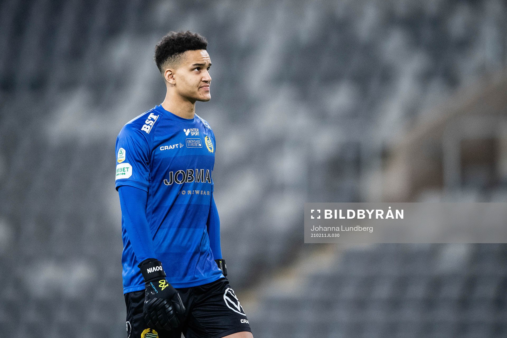 Hammarbys målvakt Oliver Dovin