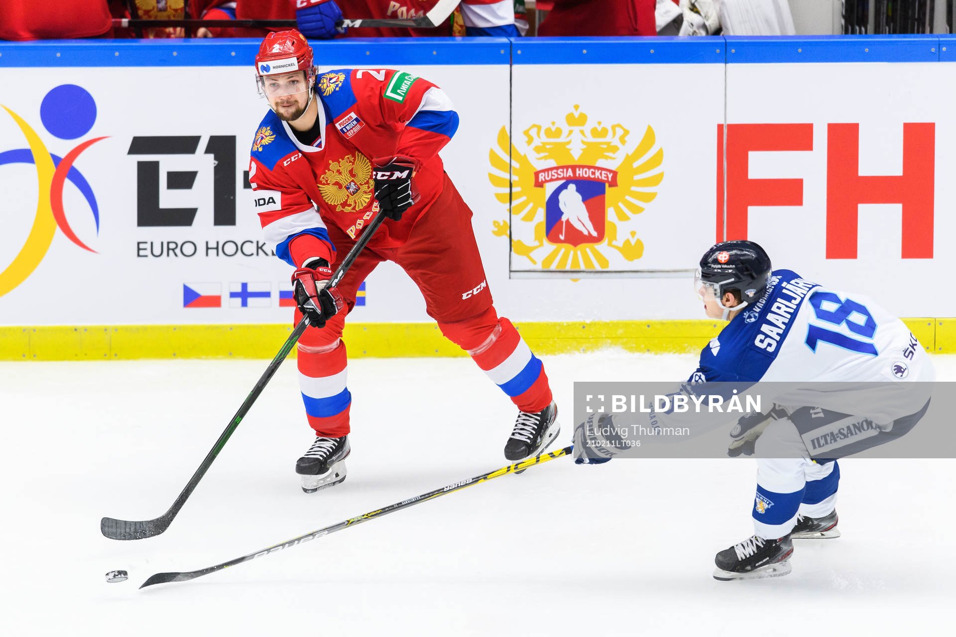 Sergei Zborovsky of Russia and Vili Saarijärvi of Finland