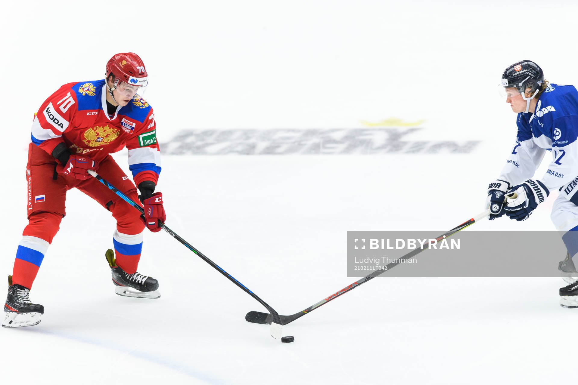 Zakhar Bardakov of Russia and Anton Lundell of Finland