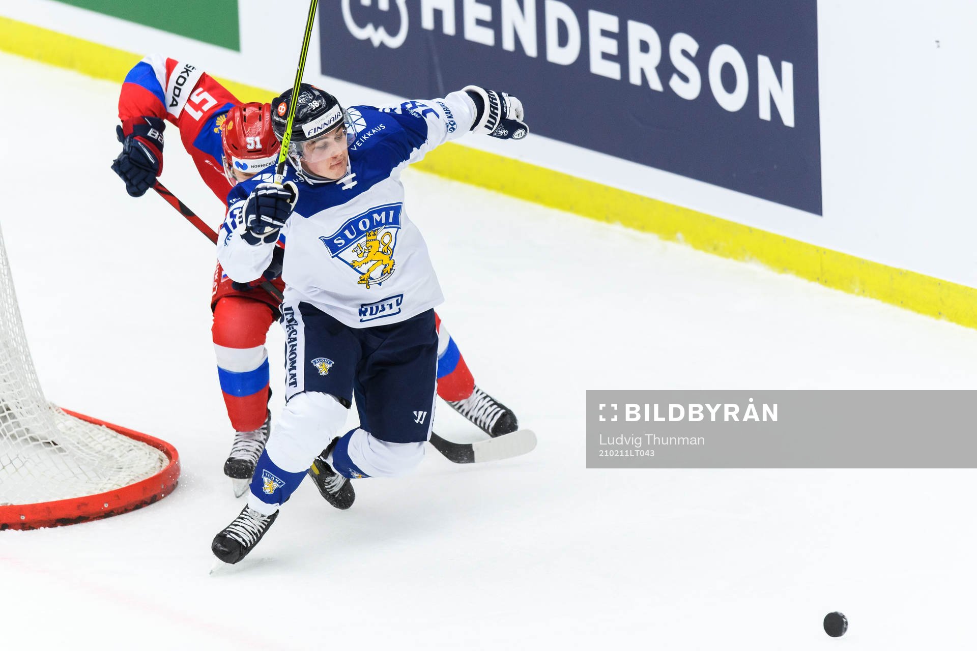 Jere Innala of Finland and Nikolai Kovalenko of Russia