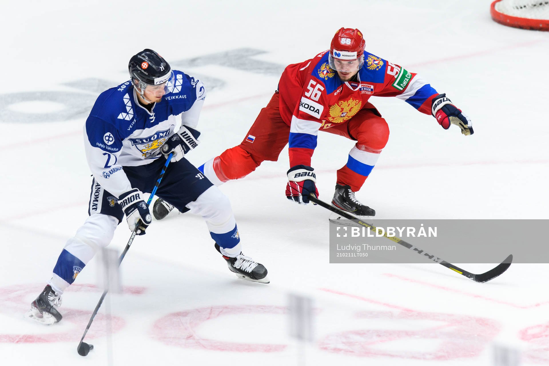 Markus Nurmi of Finland and Aleksandr Alexeyev of Russia