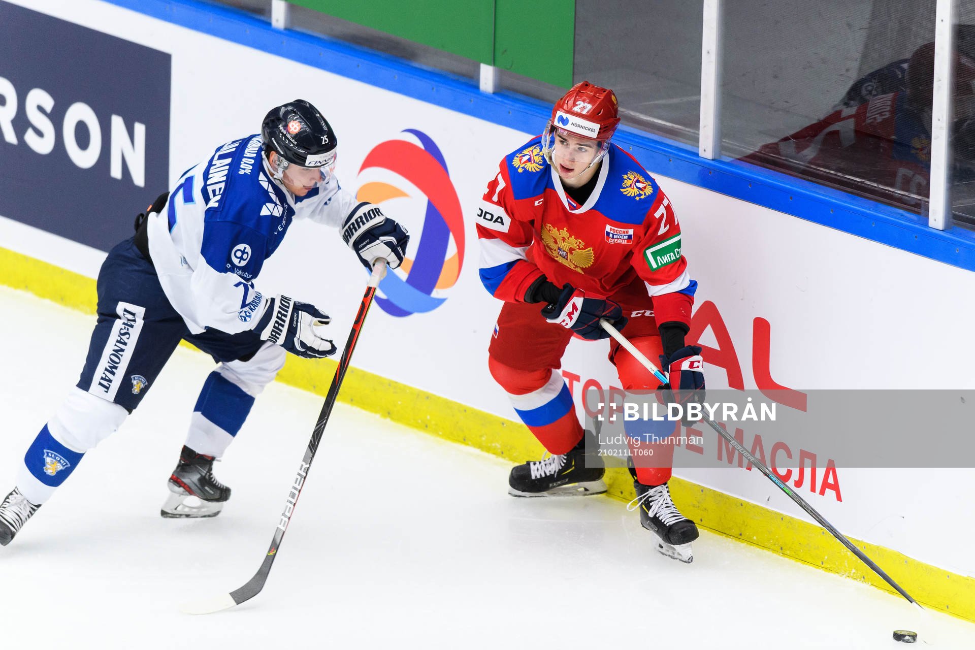 Jere Karjalainen of Finland and Maxim Sorkin of Russia