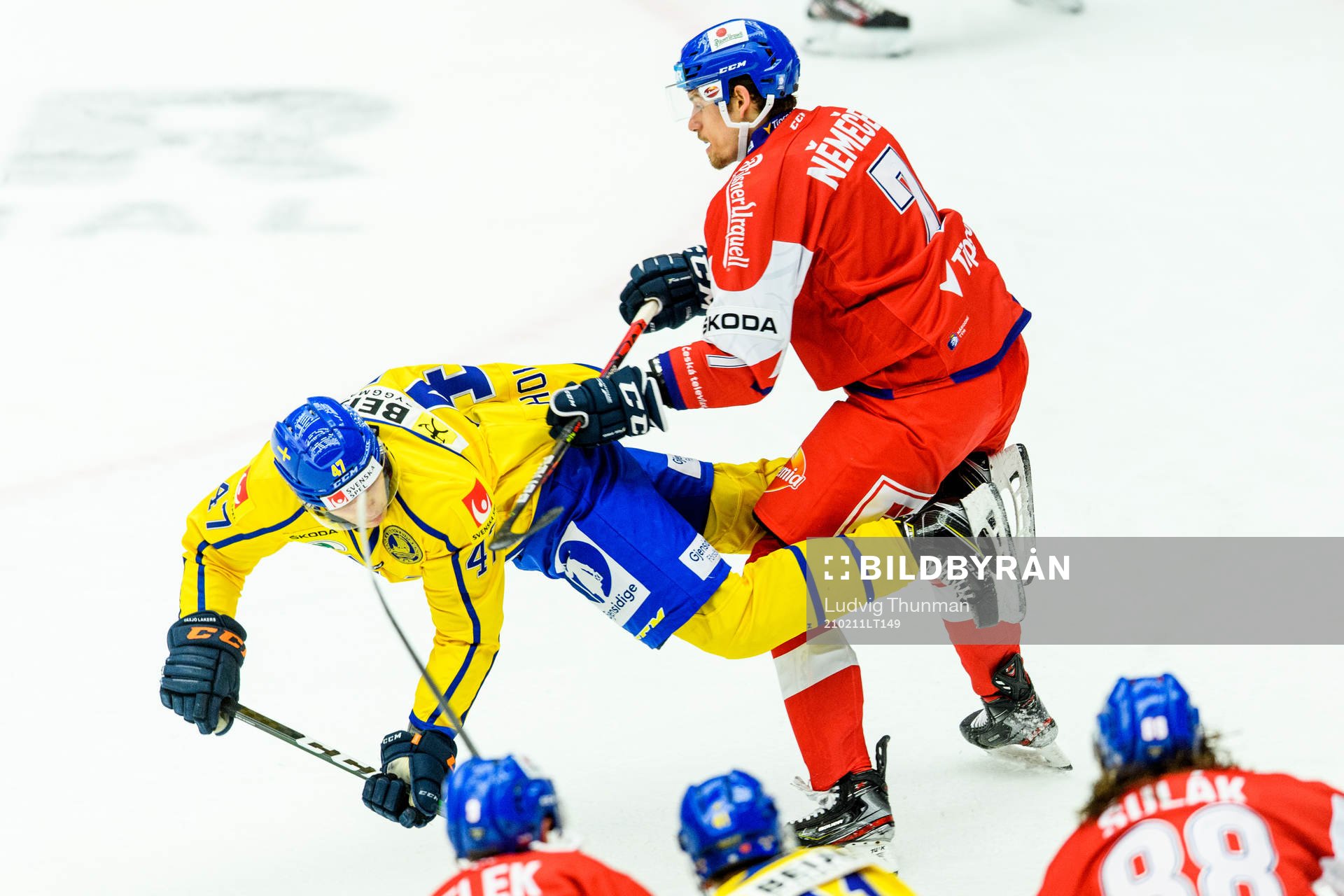 Daniel Viksten of Sweden and David Nemecek of Czech Republic